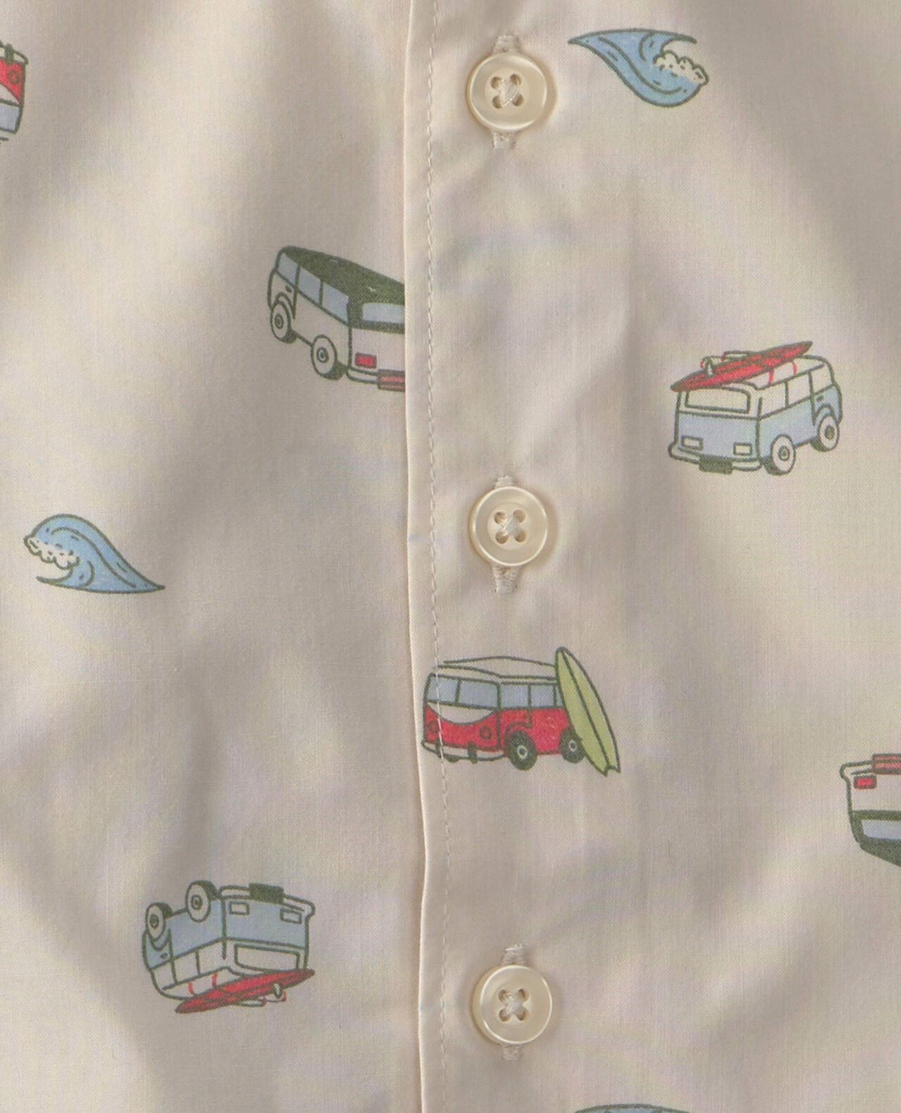 Baby Boy 2-Piece Beachy Van Top & Short Set - Green - Image 4