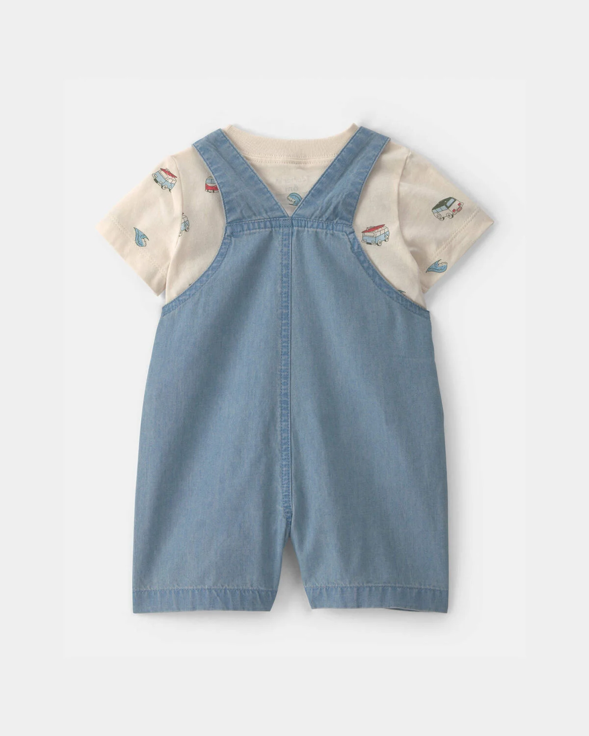 Baby 2-Piece Beachy Van Shortall Set - Blue - Image 2