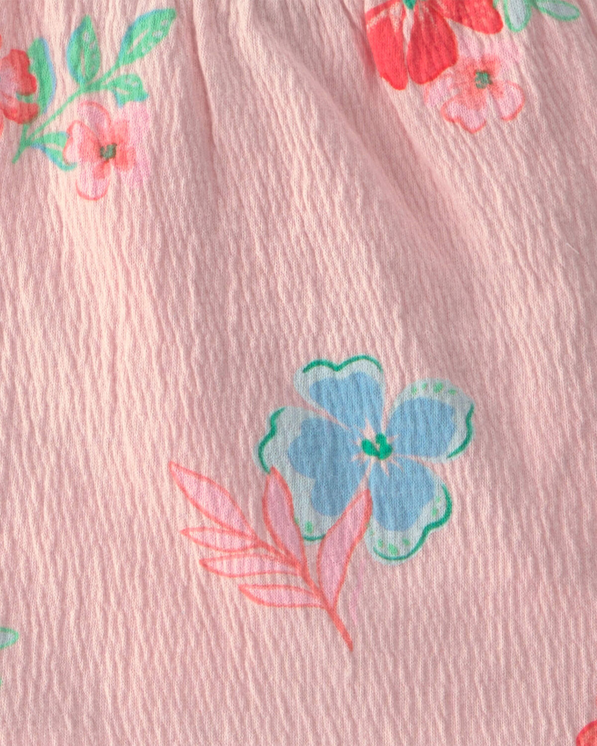 Baby Girl 2-Piece Floral Ruffle Top & Short Set - Pink - Image 3