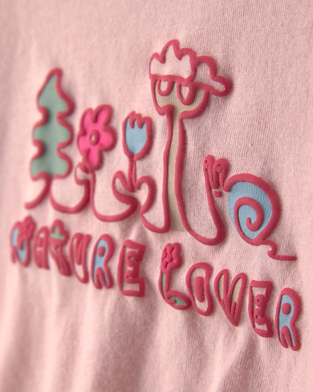 Baby Girl 'Nature Lover' Short-Sleeve Tie Top - Pink - Image 2