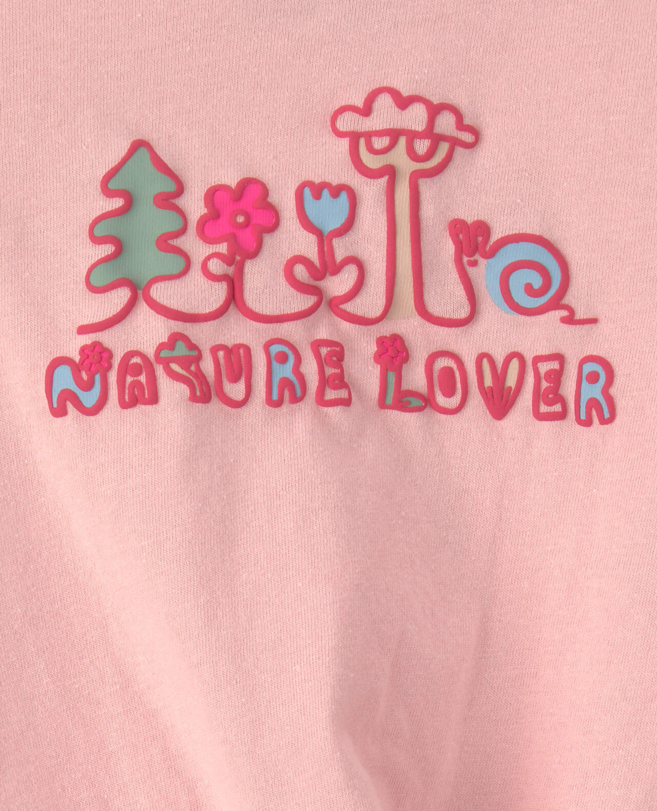 Baby Girl 'Nature Lover' Short-Sleeve Tie Top - Pink - Image 4