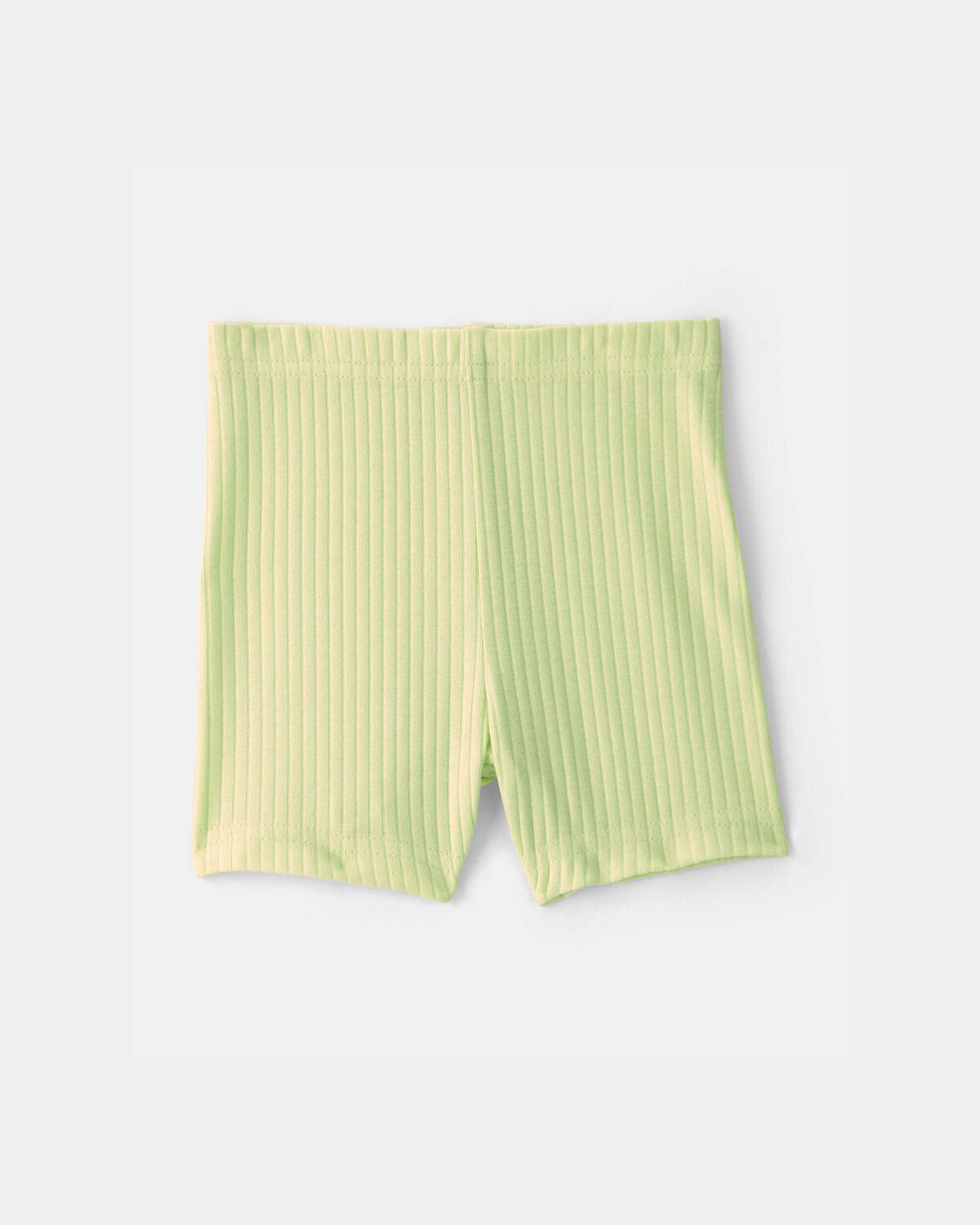 Baby Girl Ribbed Bike Shorts - Green - Image 2