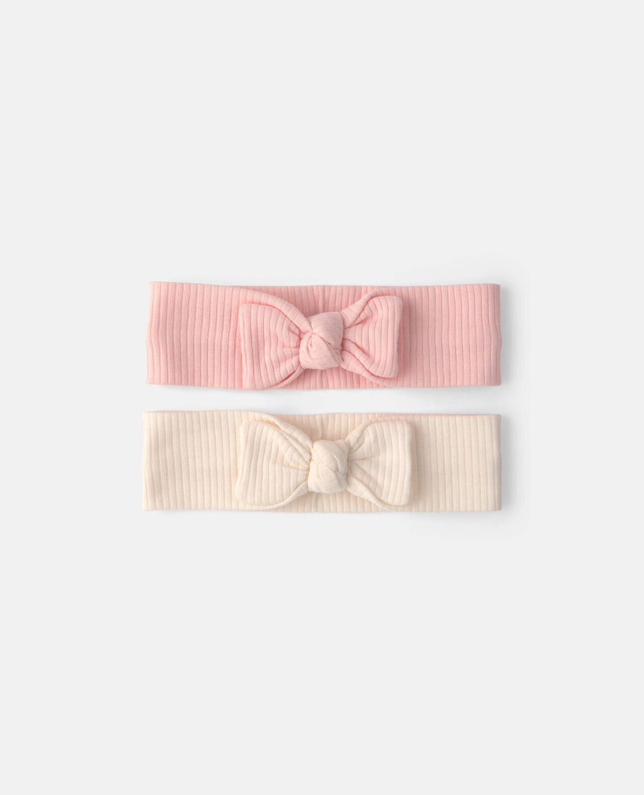 Baby Girl 2-Pack Caps - Pink/Ivory - Image 3
