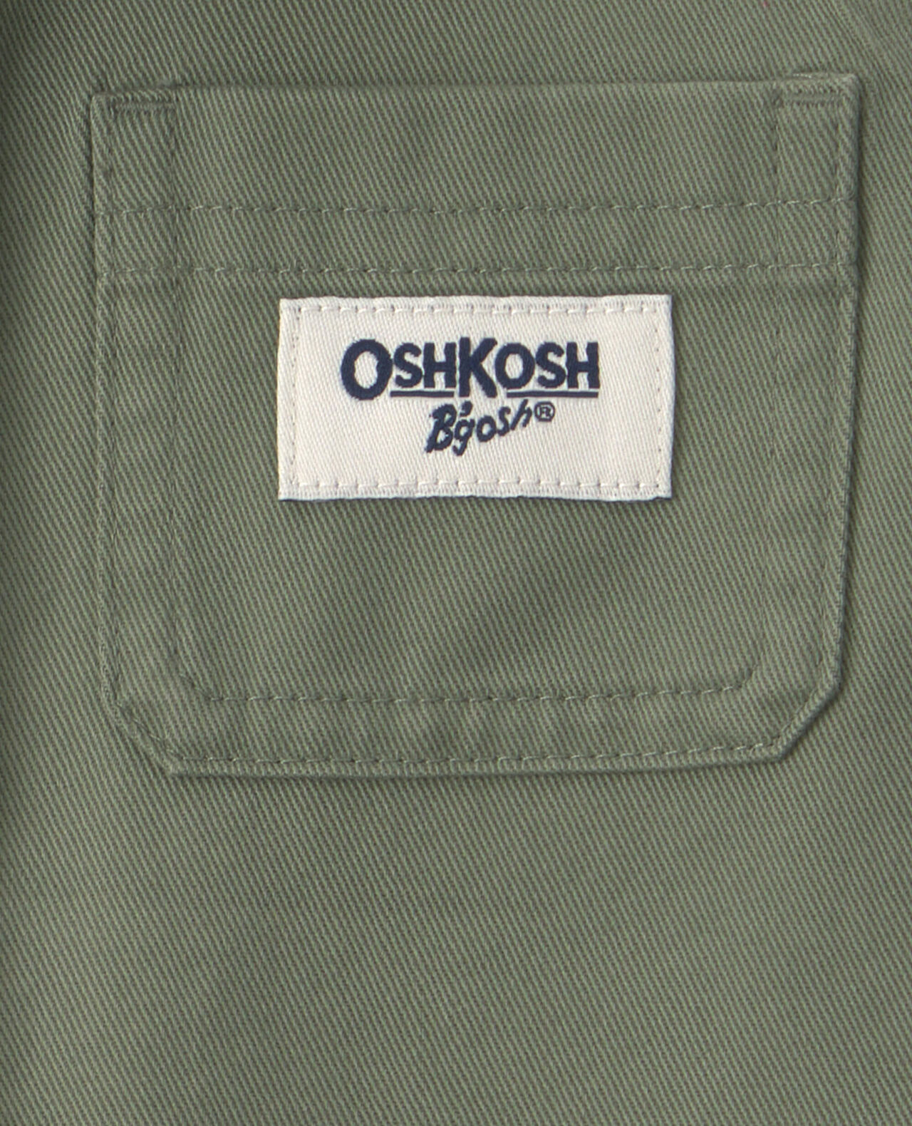 Baby Boy OshKosh Logo Short-Sleeve Button-Down Shirt - Green - Image 5