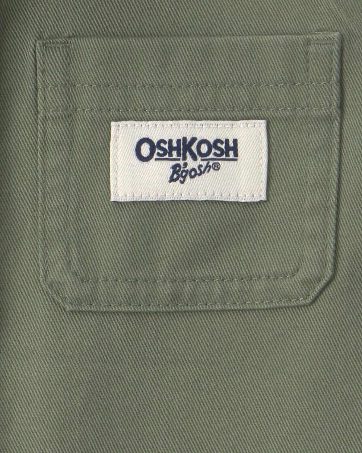 Baby Boy OshKosh Logo Short-Sleeve Button-Down Shirt - Green - Image 3