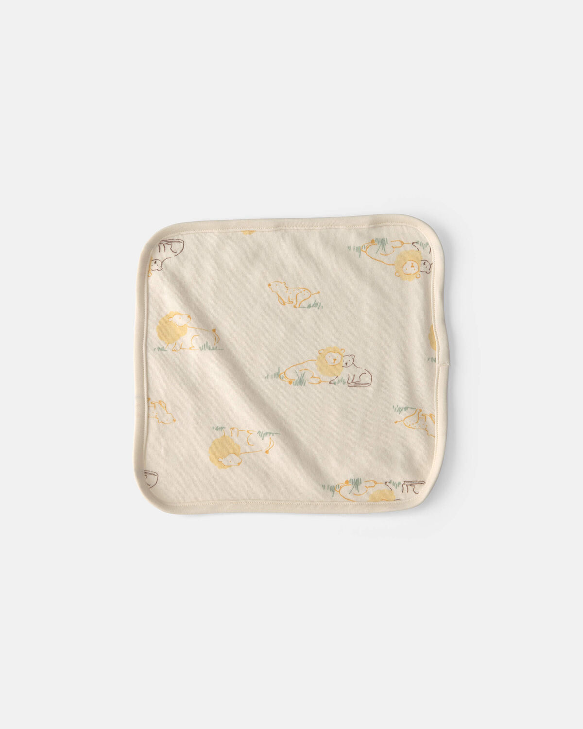 Baby 6-Pack Lion Terry Washcloths - Yellow - Image 2
