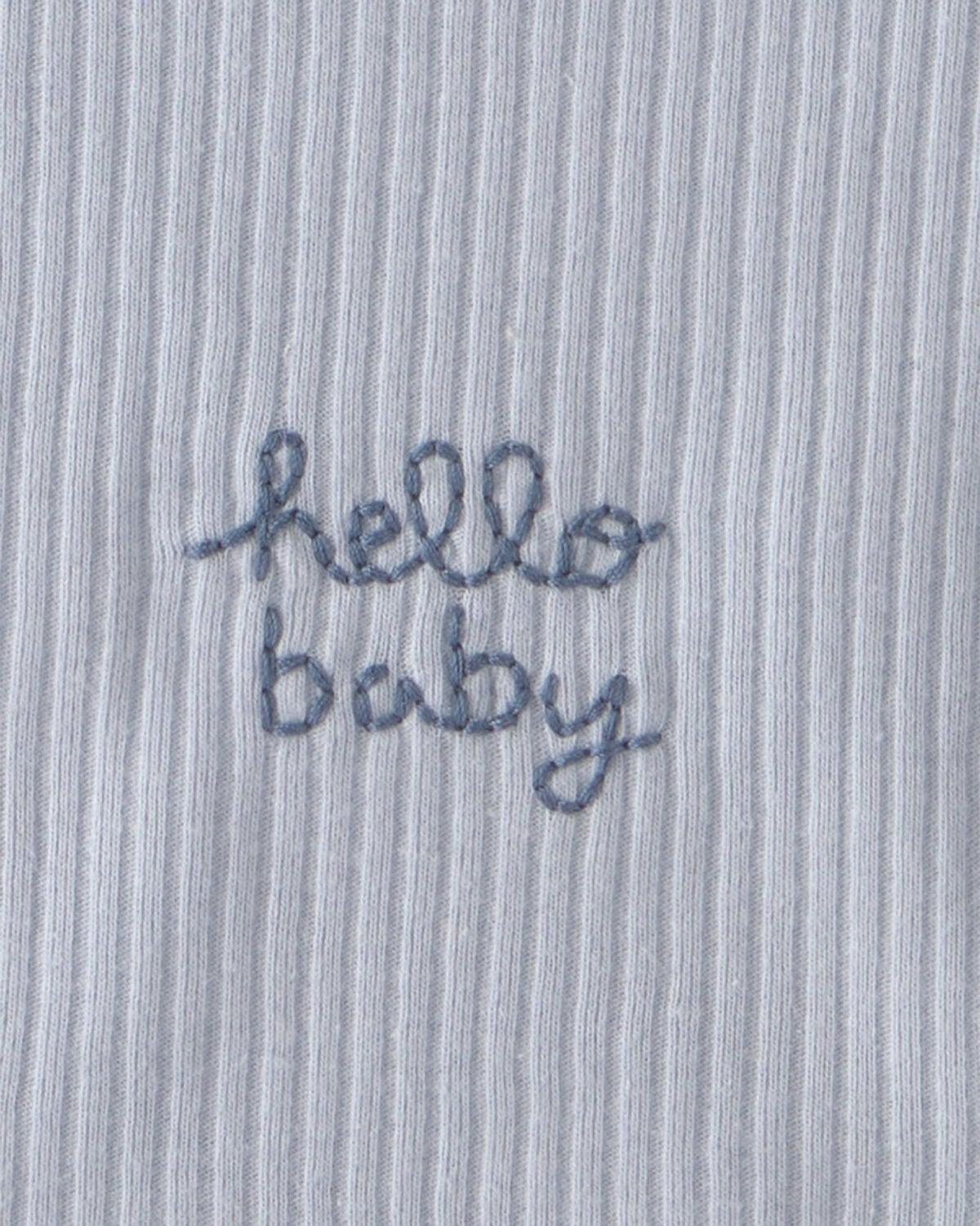 Baby 3-Pack Whale Bibs - Blue/Ivory - Image 3