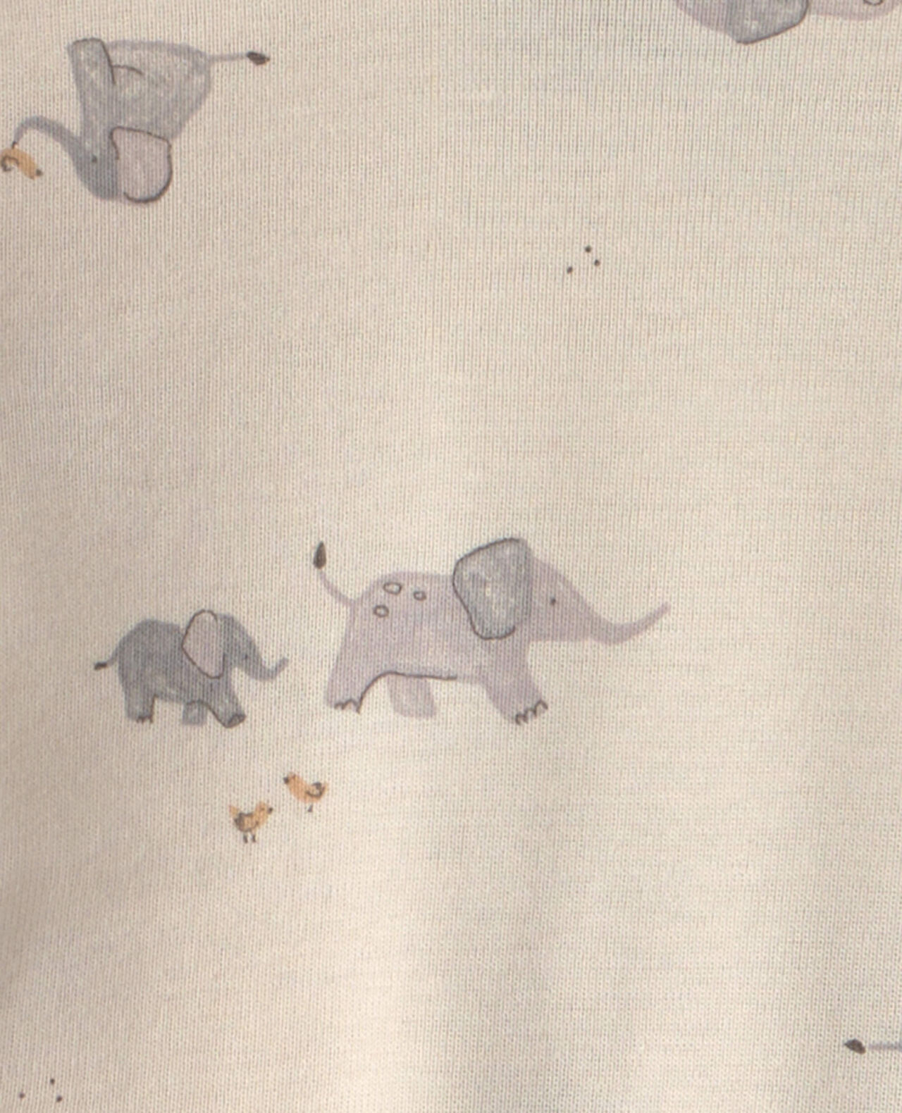 Baby 4-Piece Elephant Long-Sleeve Bodysuit & Pant Set - Grey - Image 5