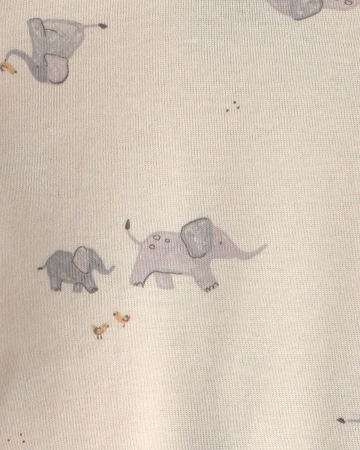 Baby 4-Piece Elephant Long-Sleeve Bodysuit & Pant Set - Grey - Image 3