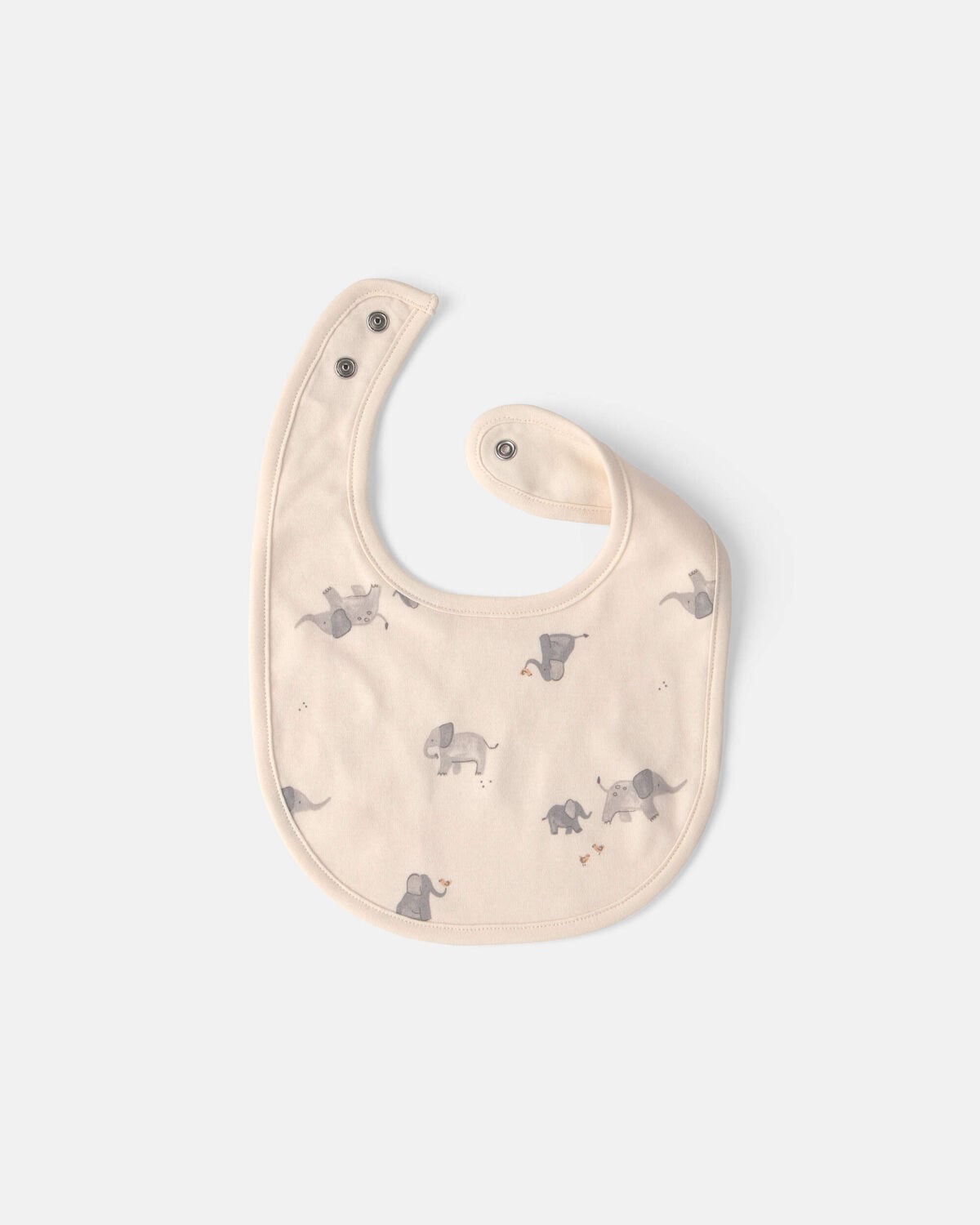 Baby 3-Pack 'Hello Baby' Bibs - Grey/Ivory - Image 2