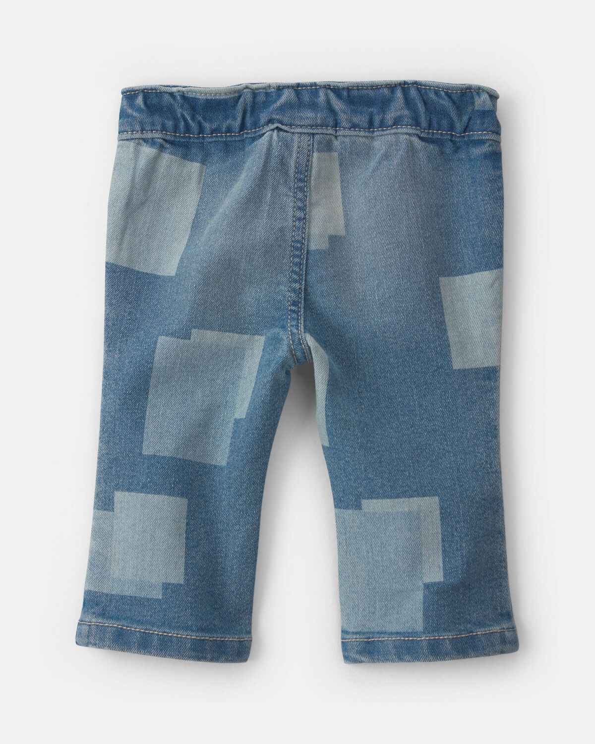 Baby Girl Patchwork Straight-Leg Jeans - Medium Wash - Image 2