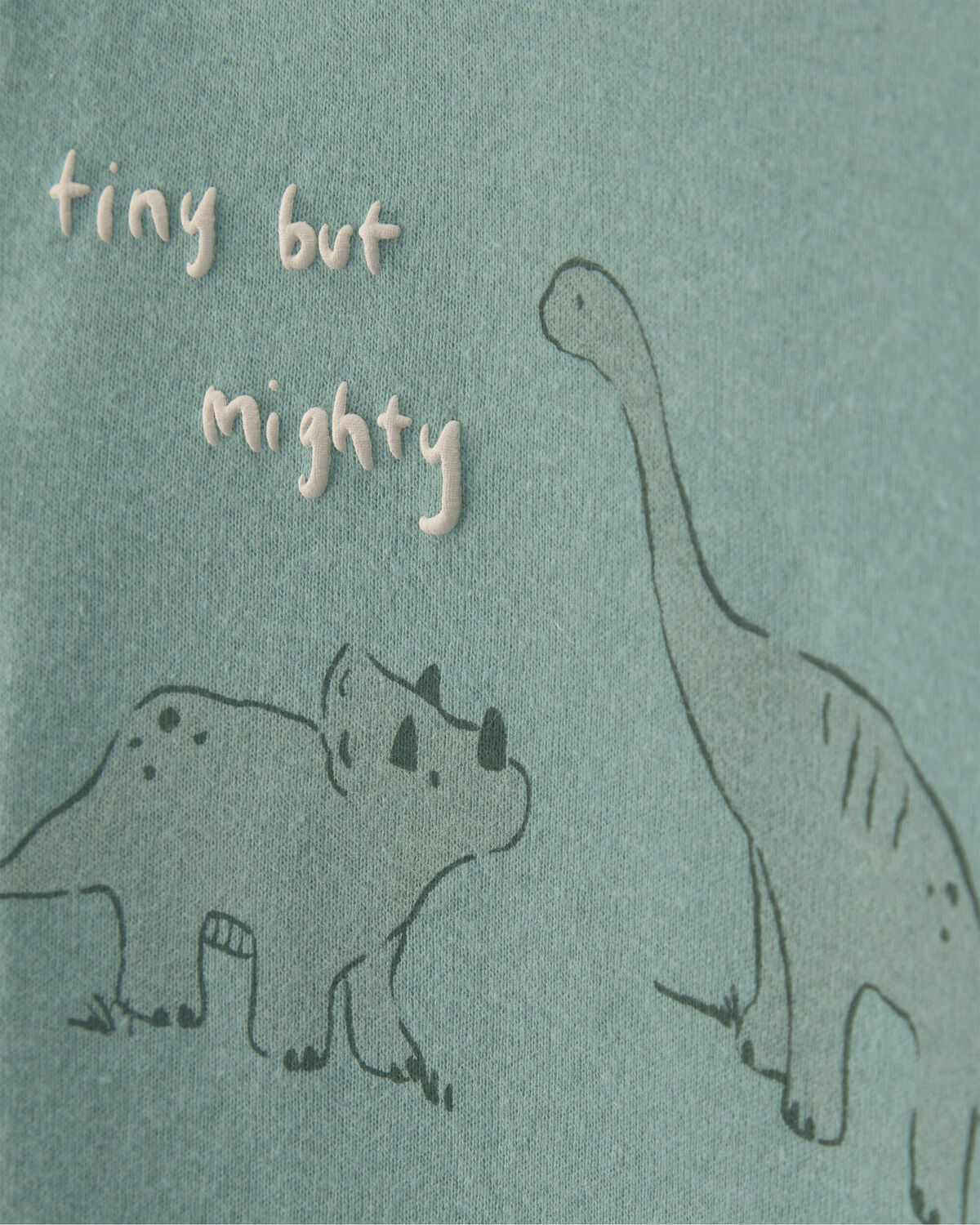 Baby Boy 4-Piece Dinosaur Outfit Set - Green/Ivory - Image 2