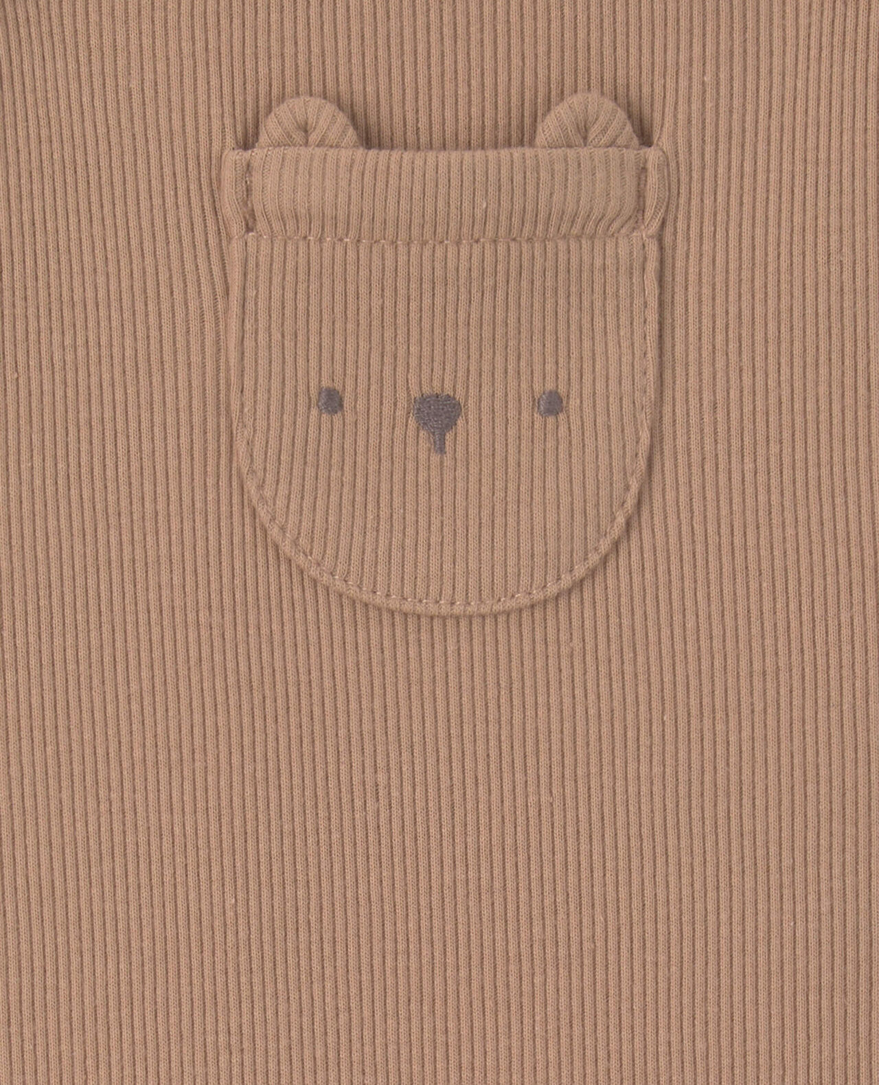 Baby 2-Piece Bear Long-Sleeve Overall Set - Brown - Image 6