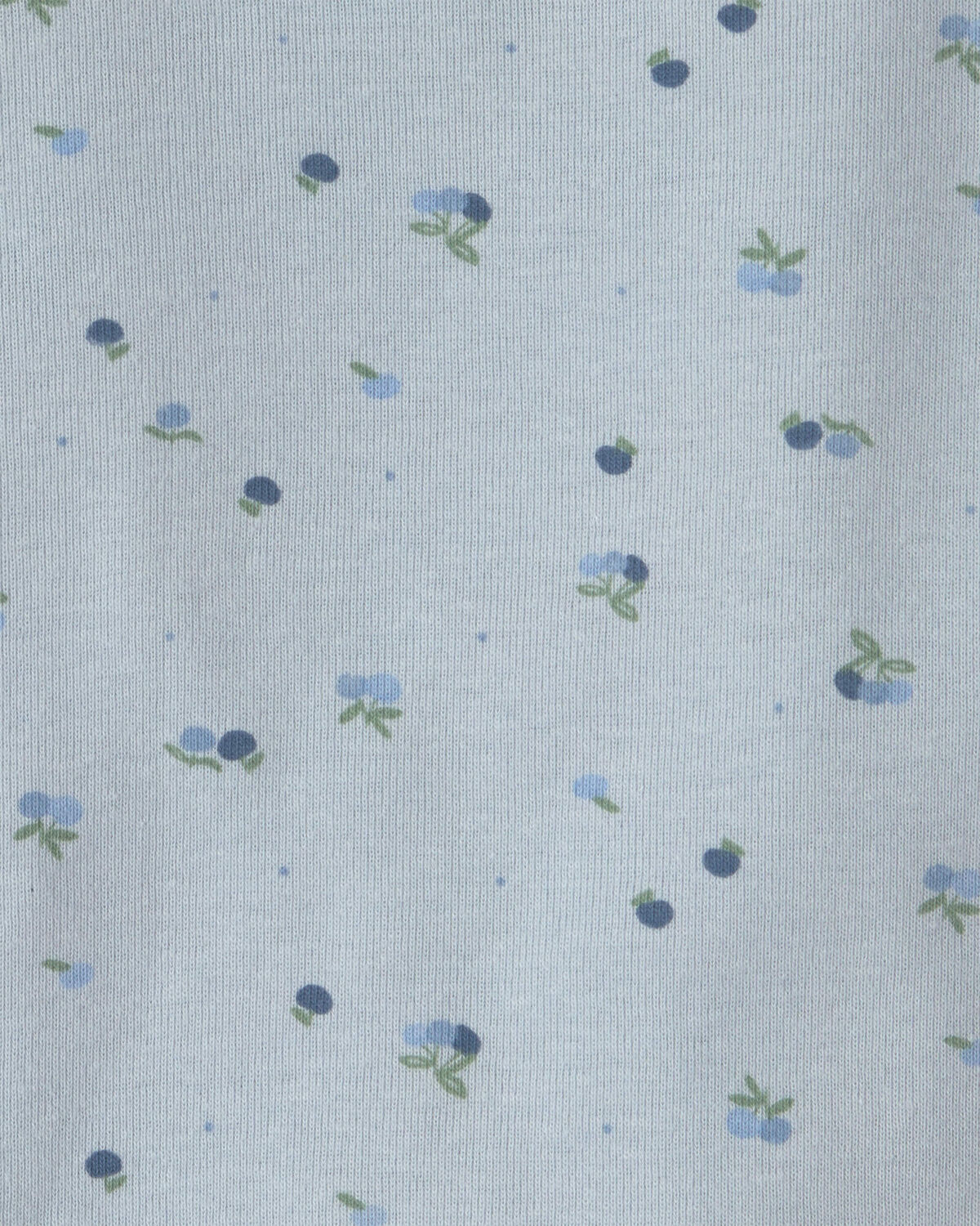 Baby Girl 4-Pack Blueberry Floral Long-Sleeve Bodysuits - Blue - Image 5