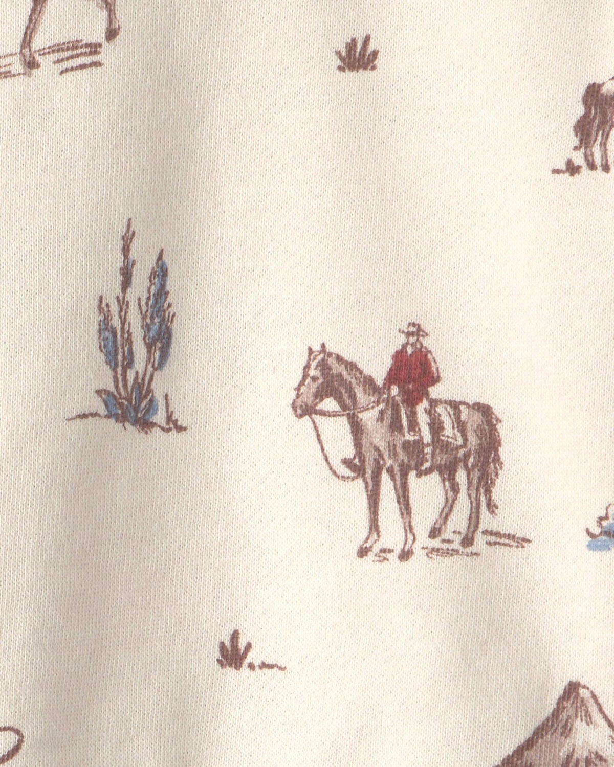 Baby 2-Piece Organic Cotton French Terry Pullover & Pant Set in Western Rodeo - Image 4