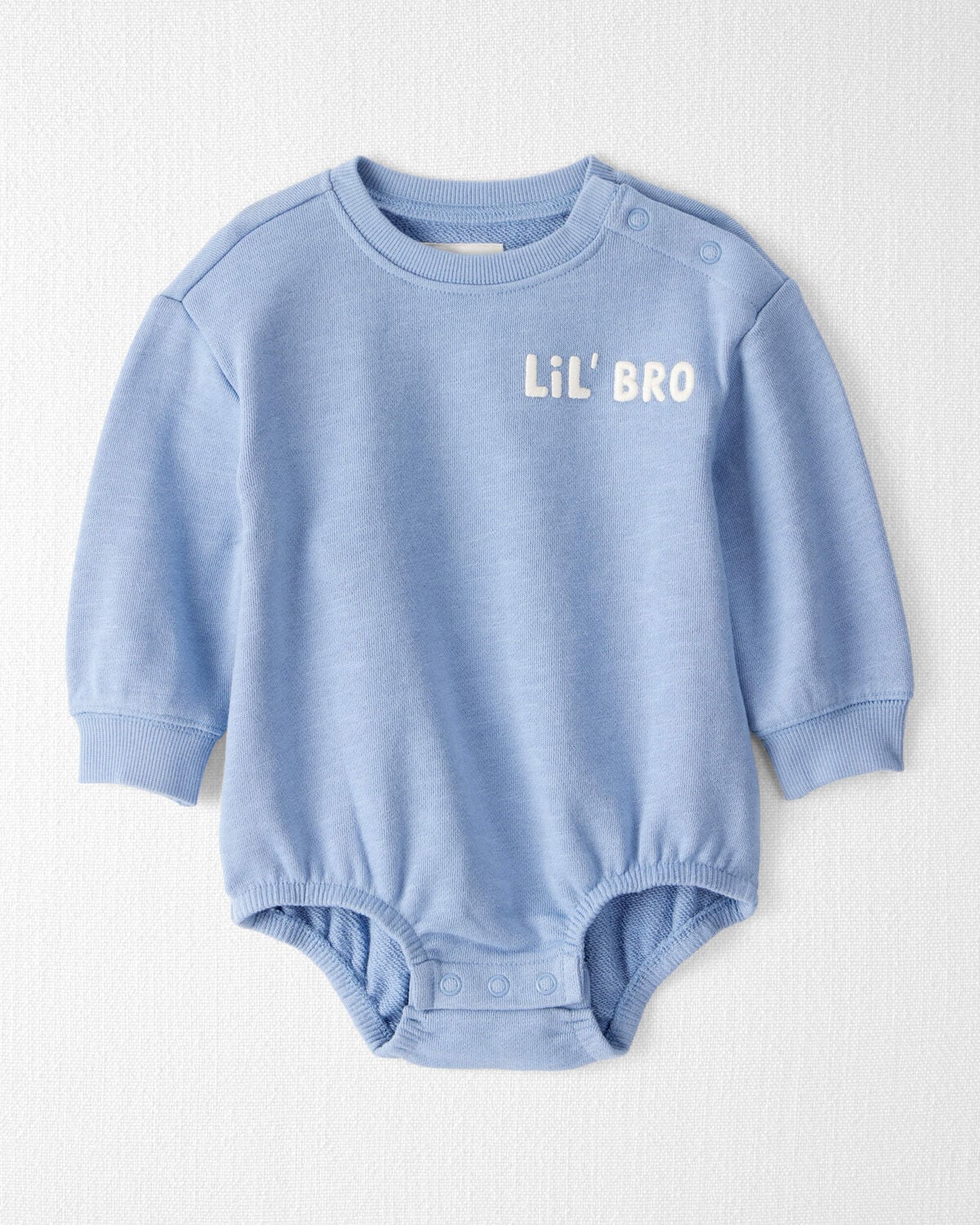 Baby Boy Organic Cotton Lil' Bro Bubble
