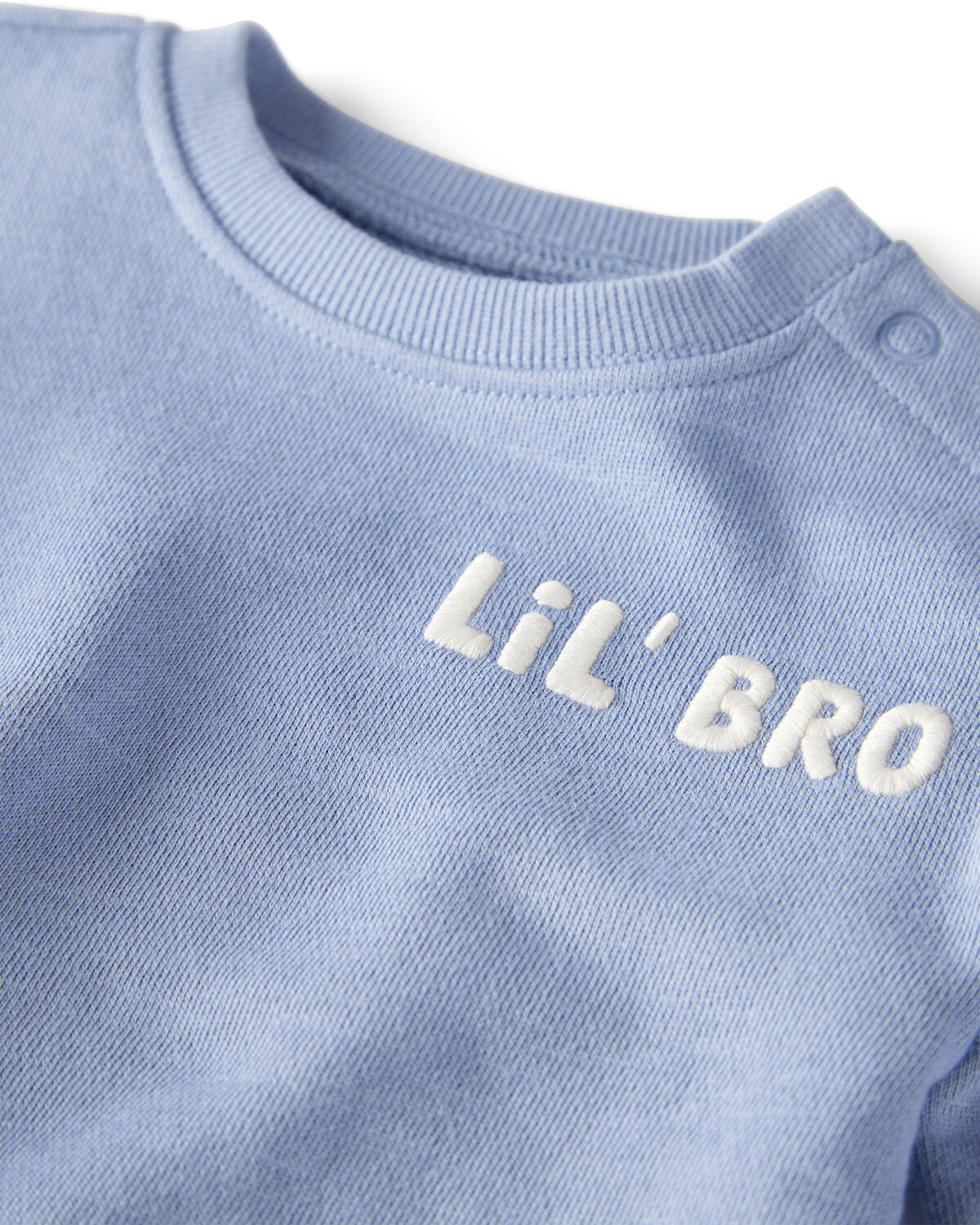 Baby Boy Organic Cotton Lil' Bro Bubble - Image 2