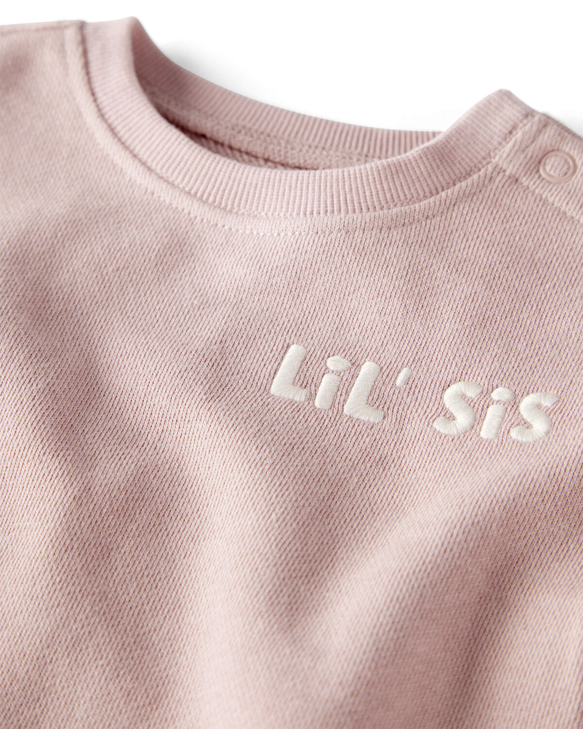 Baby Girl Organic Cotton Lil Sis Bubble - Image 2
