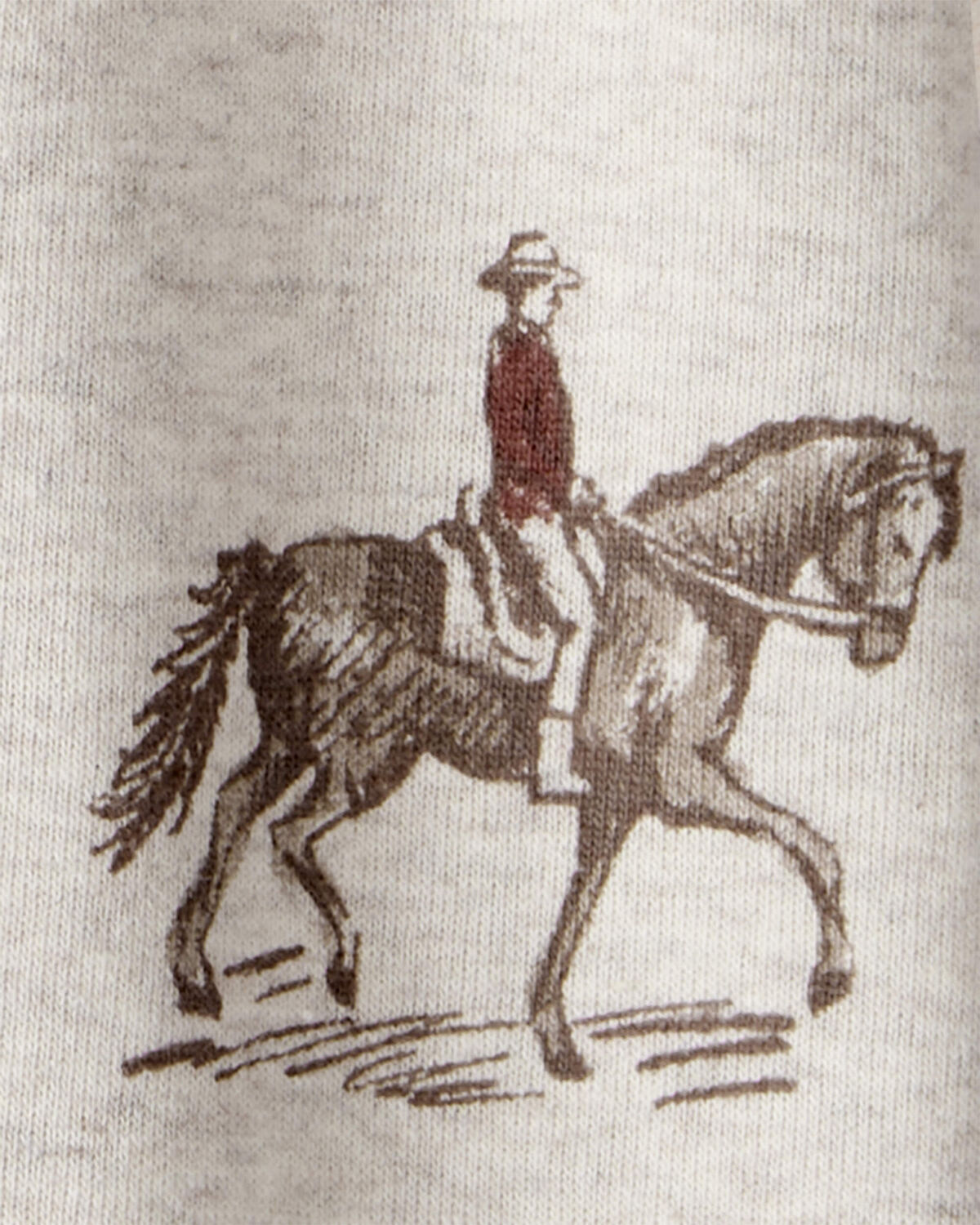 Baby Organic Cotton Sleep & Play Pajamas in Western Rodeo - Image 3