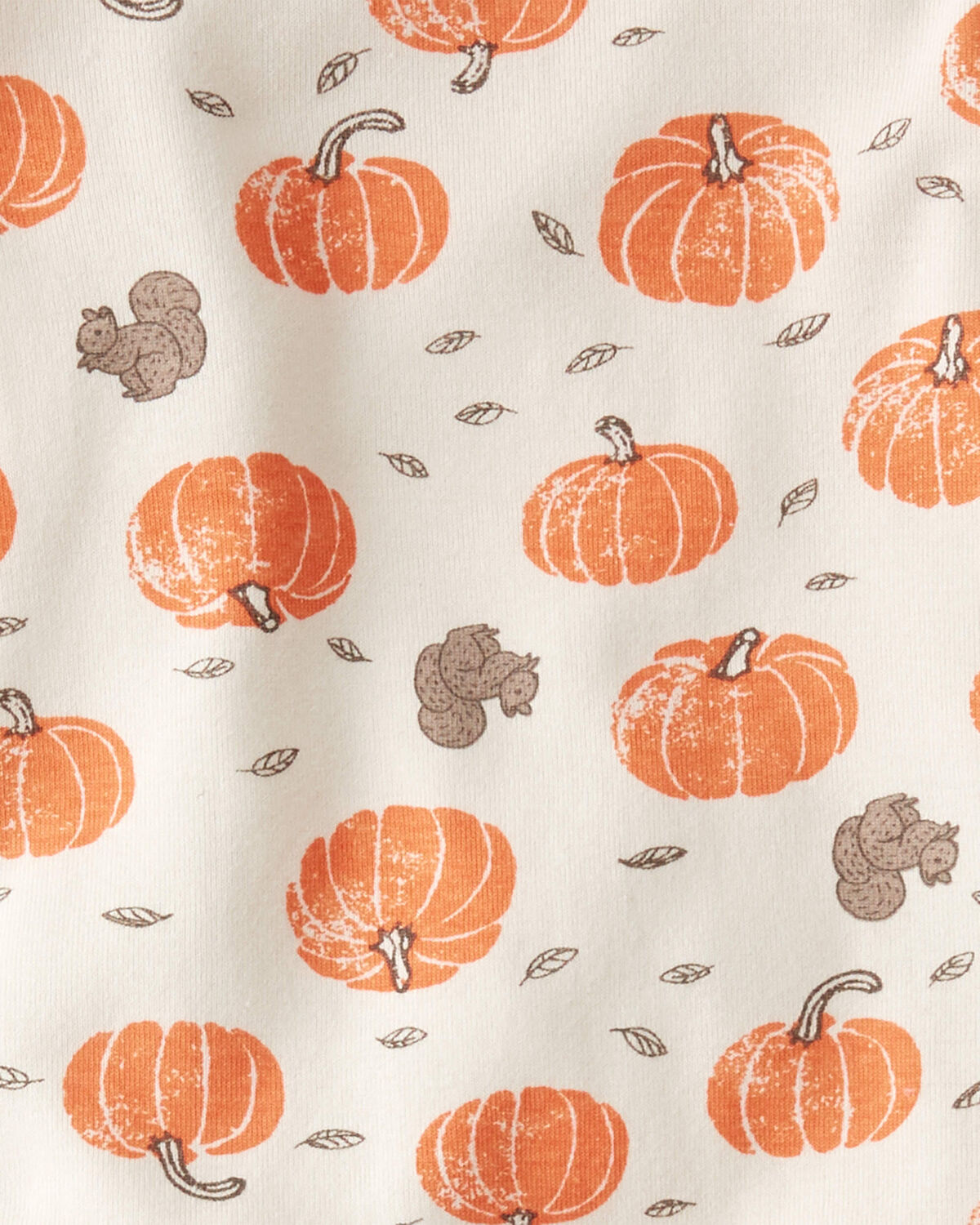 Baby 2-Piece Organic Cotton Pajamas in Harvest Pumpkins - Image 3