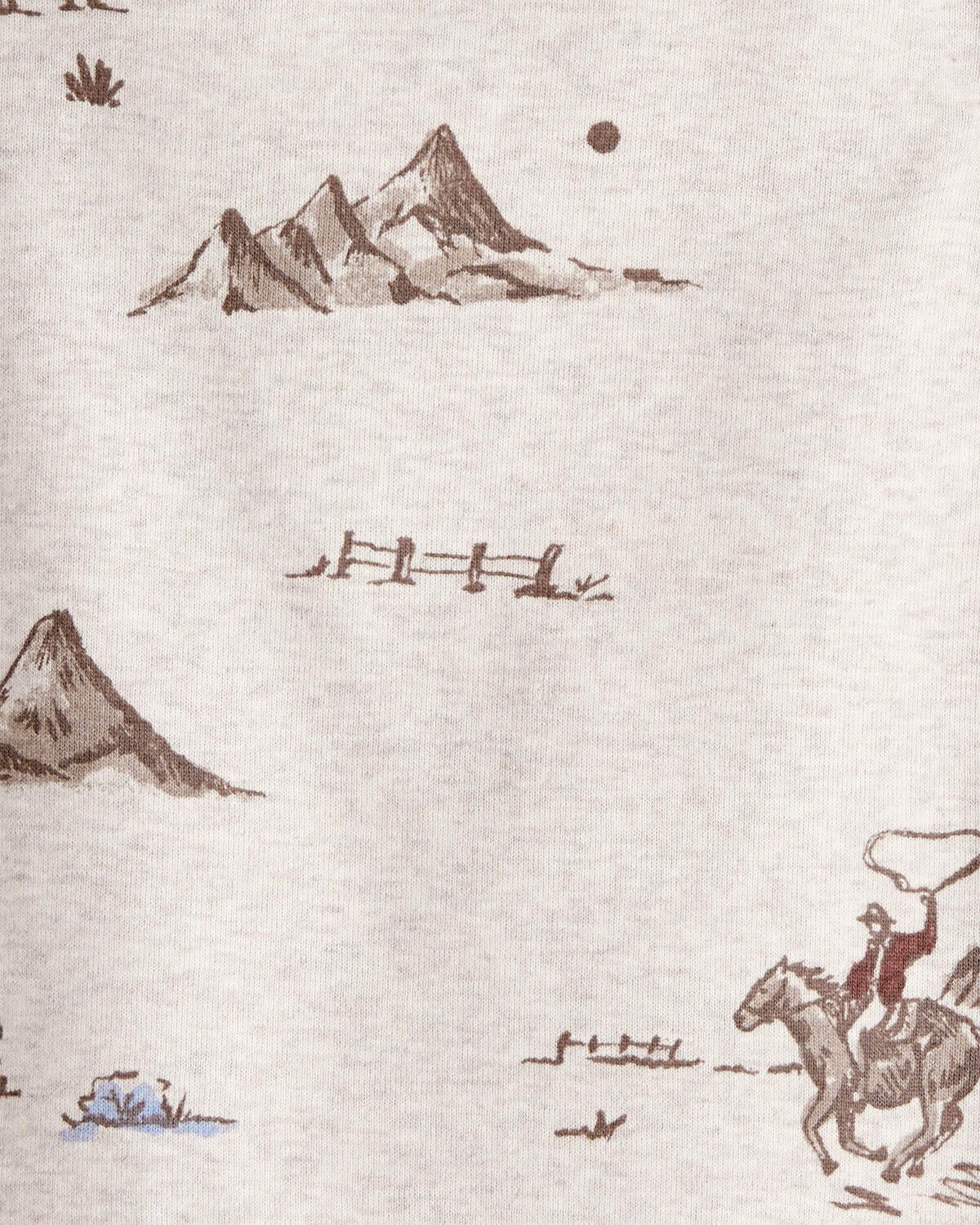 Baby 2-Piece Organic Cotton Pajamas in Western Rodeo - Image 3