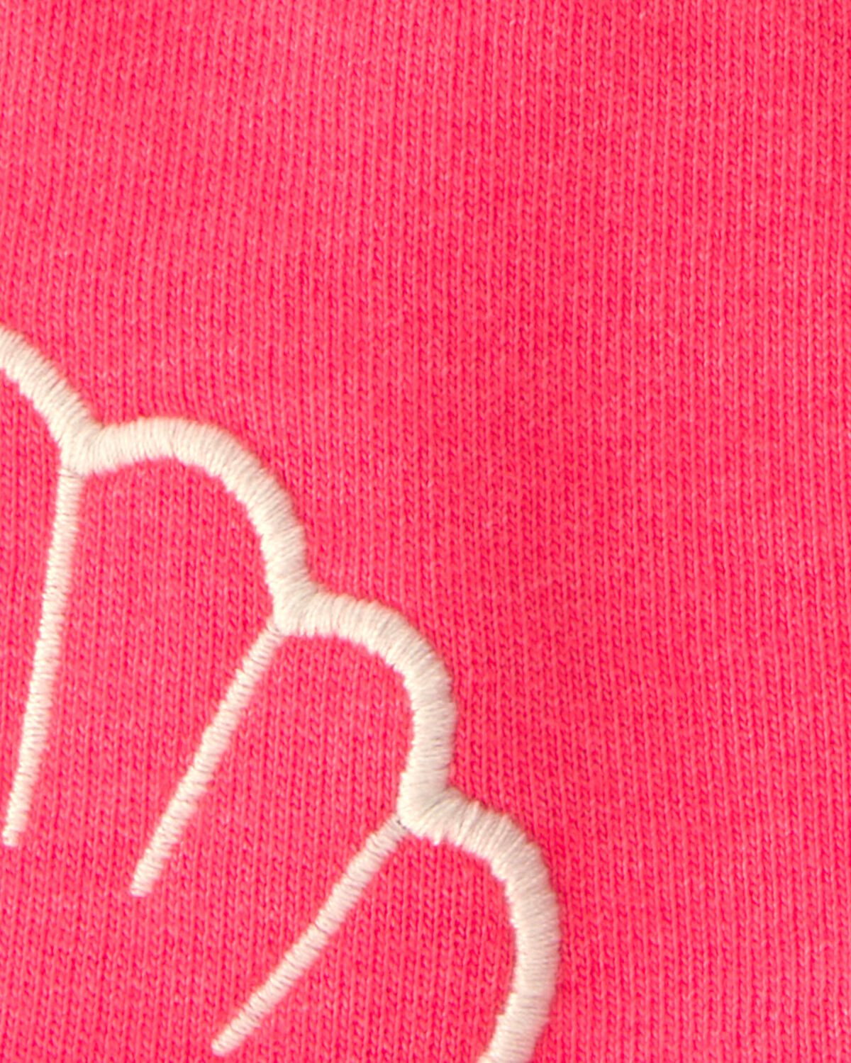 Baby Girl Shell French Terry Shorts - Coral - Image 4