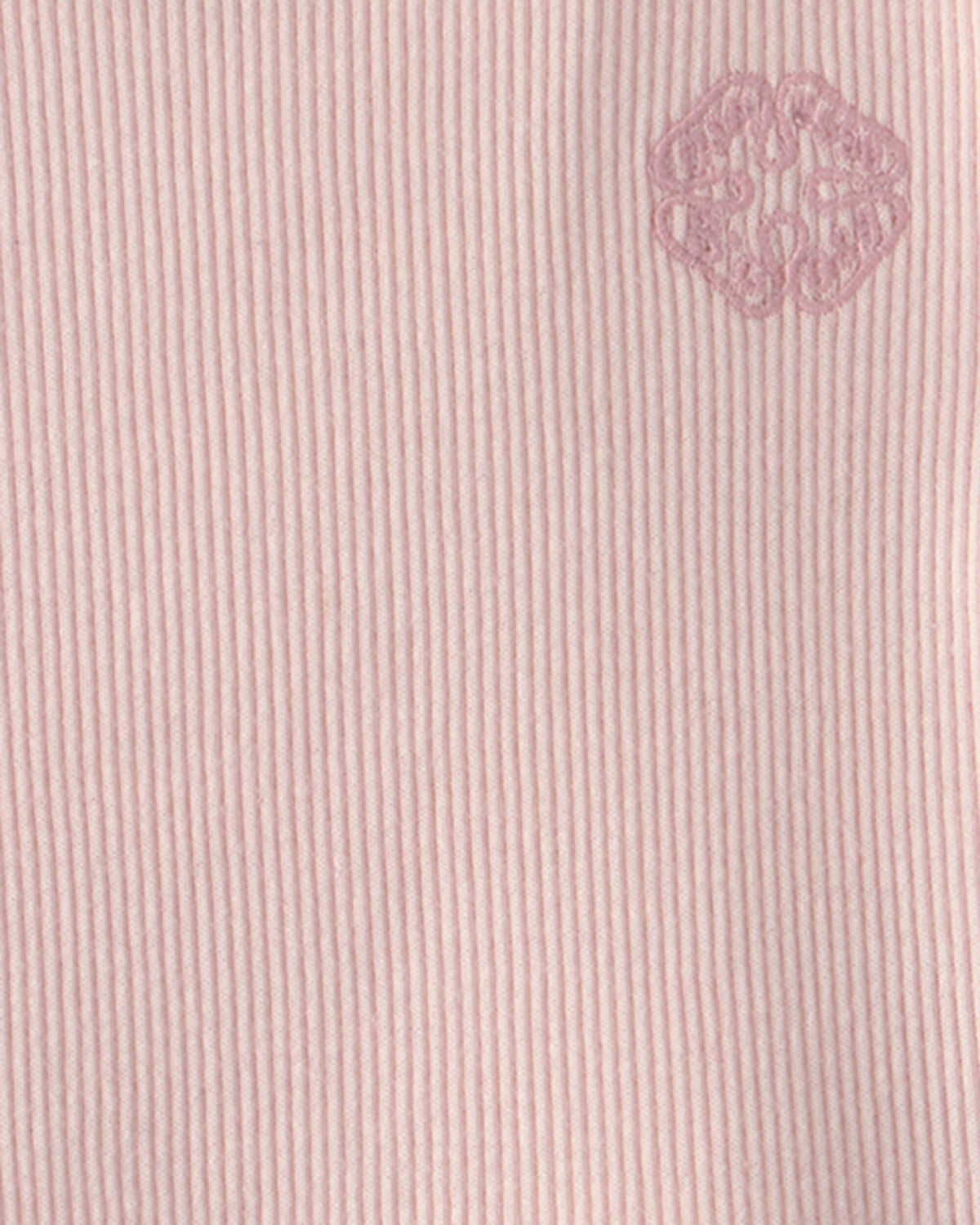 Baby Girl OshKosh Logo Ribbed Tee - Pink - Image 2
