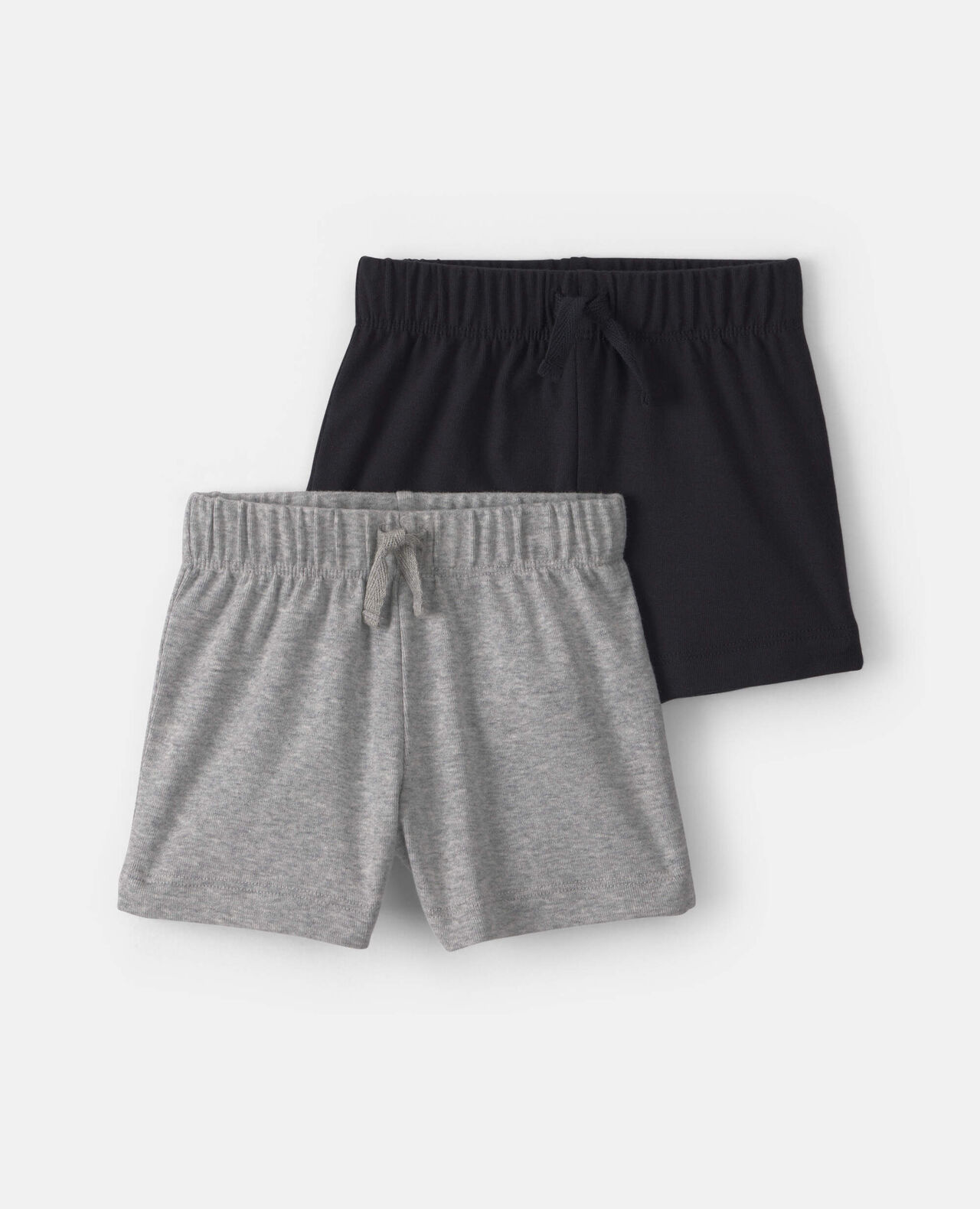 Baby 2-Pack Shorts - Grey/Black - Image 5
