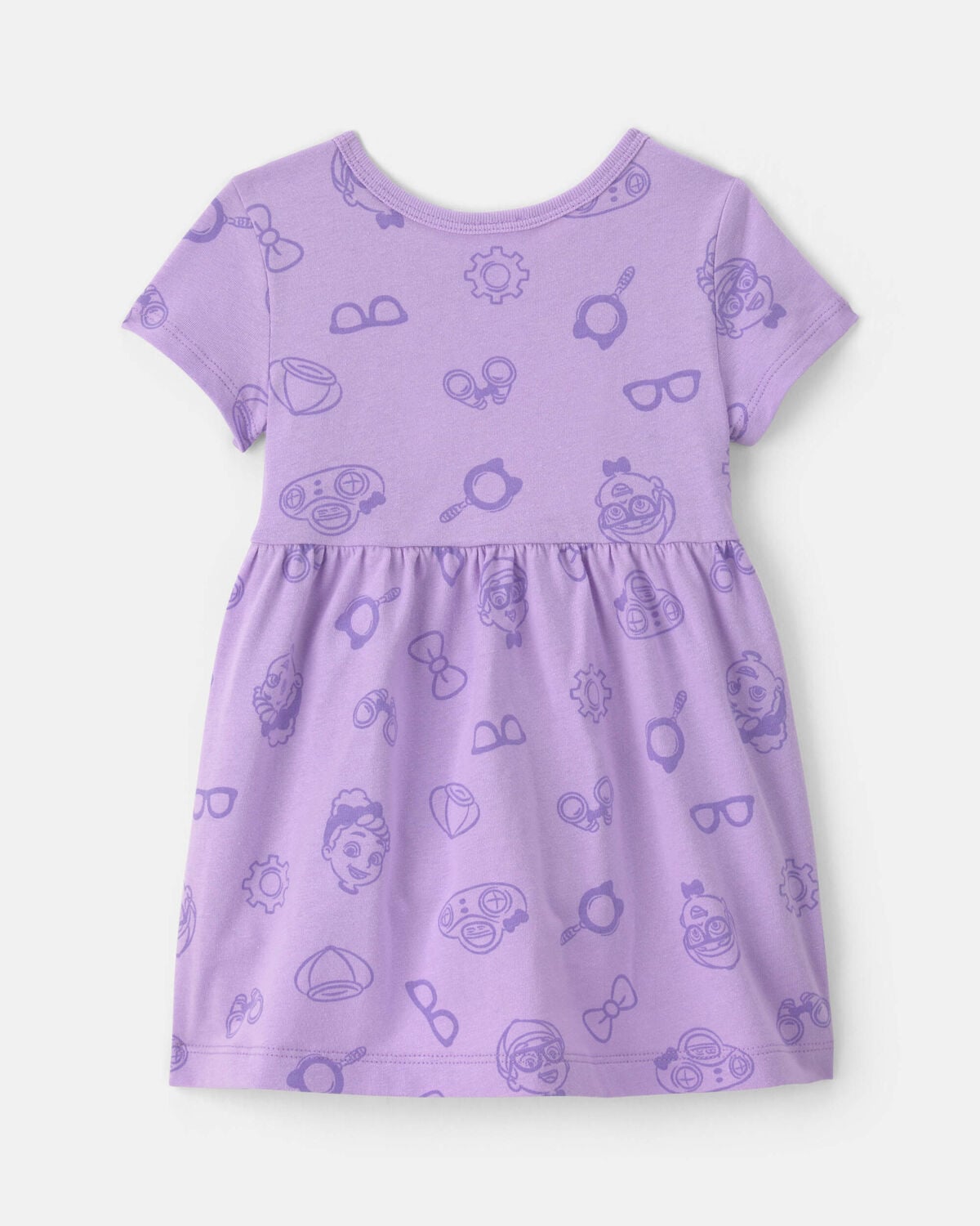 Baby Girl Blippi Short-Sleeve Dress - Purple - Image 2