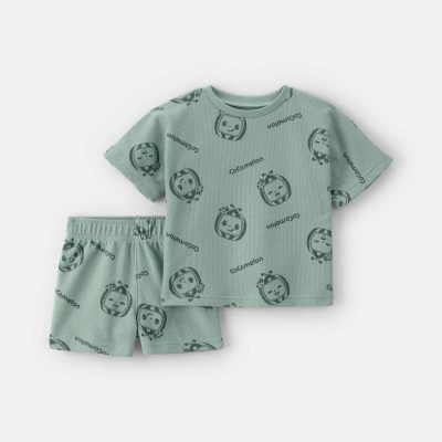 Baby Boy 2-Piece CoComelon Short-Sleeve Top & Short Set - Green