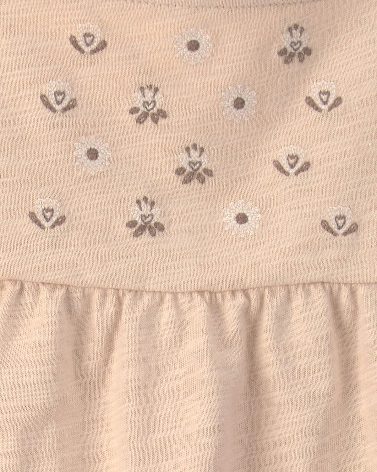 Baby Girl 2-Piece Floral Sleeveless Top & Pant Set - Cream - Image 3