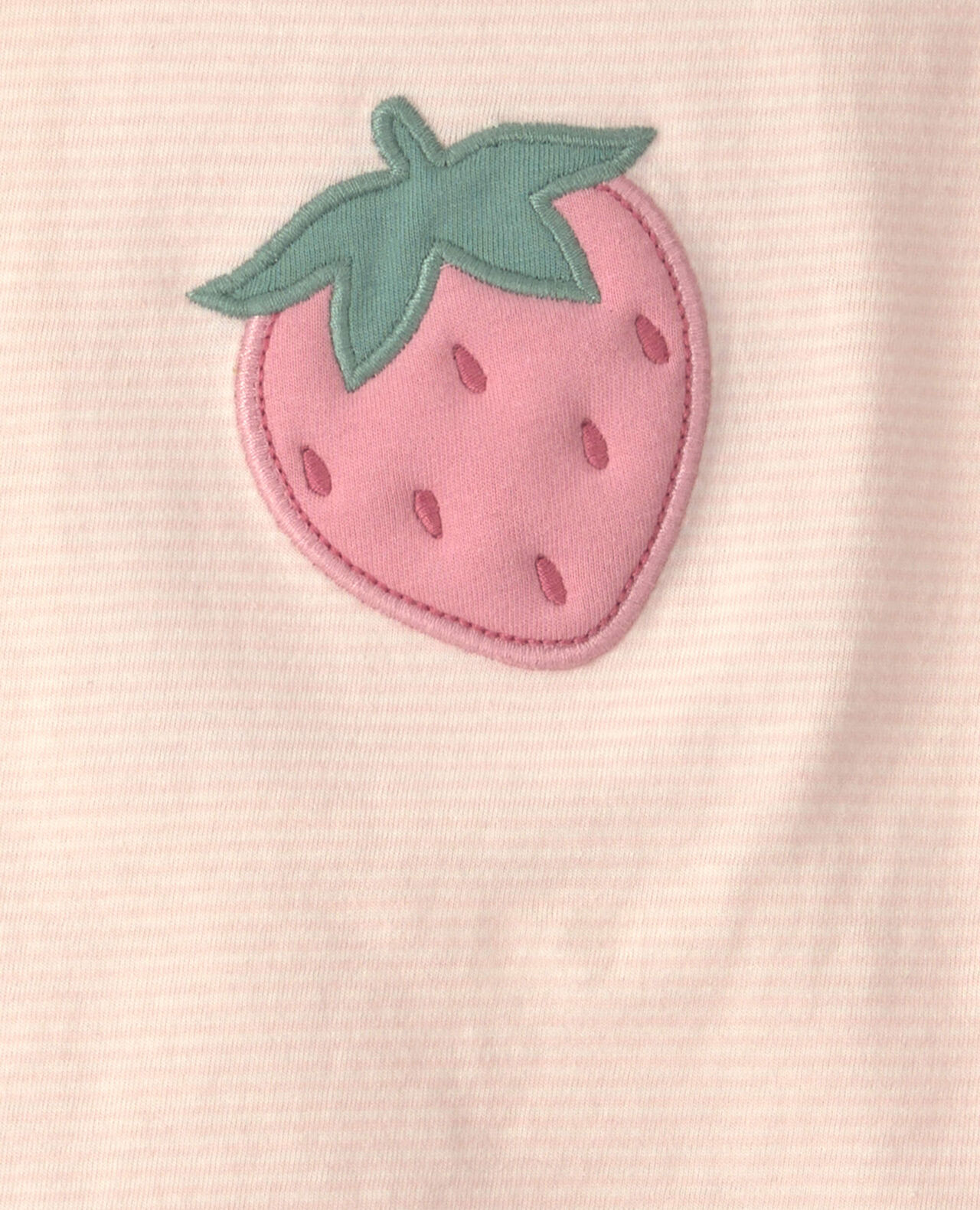 Baby Girl 3-Piece Strawberry Top & Pant Set - Pink - Image 4