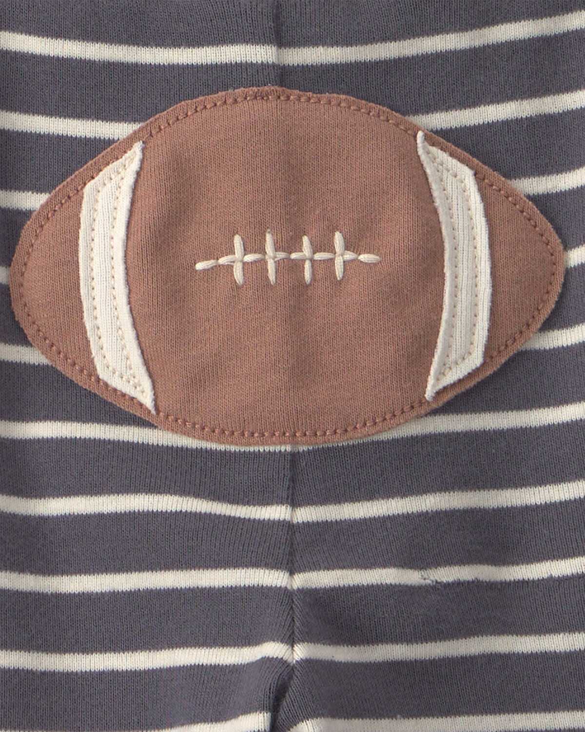 Baby Boy 3-Piece Football Bodysuit & Pant Set - Grey/Ivory - Image 4
