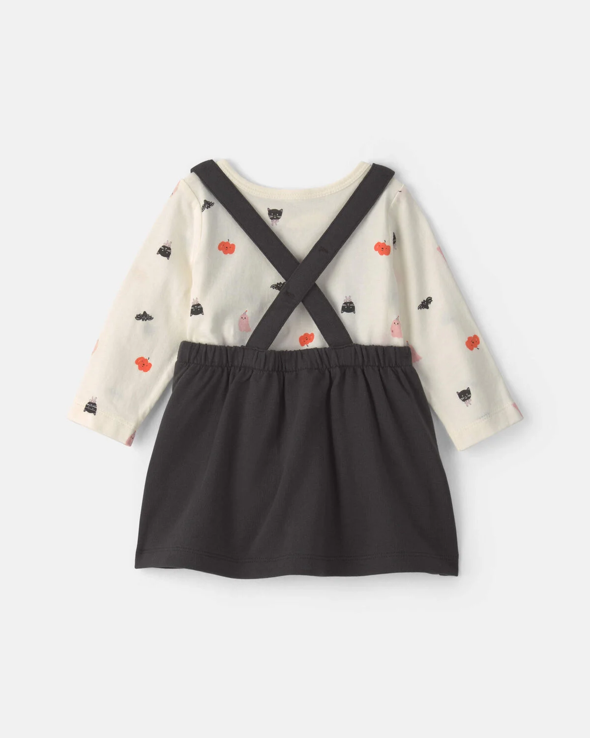 Baby Girl 3-Piece Halloween Long-Sleeve Dress Set - Black - Image 2