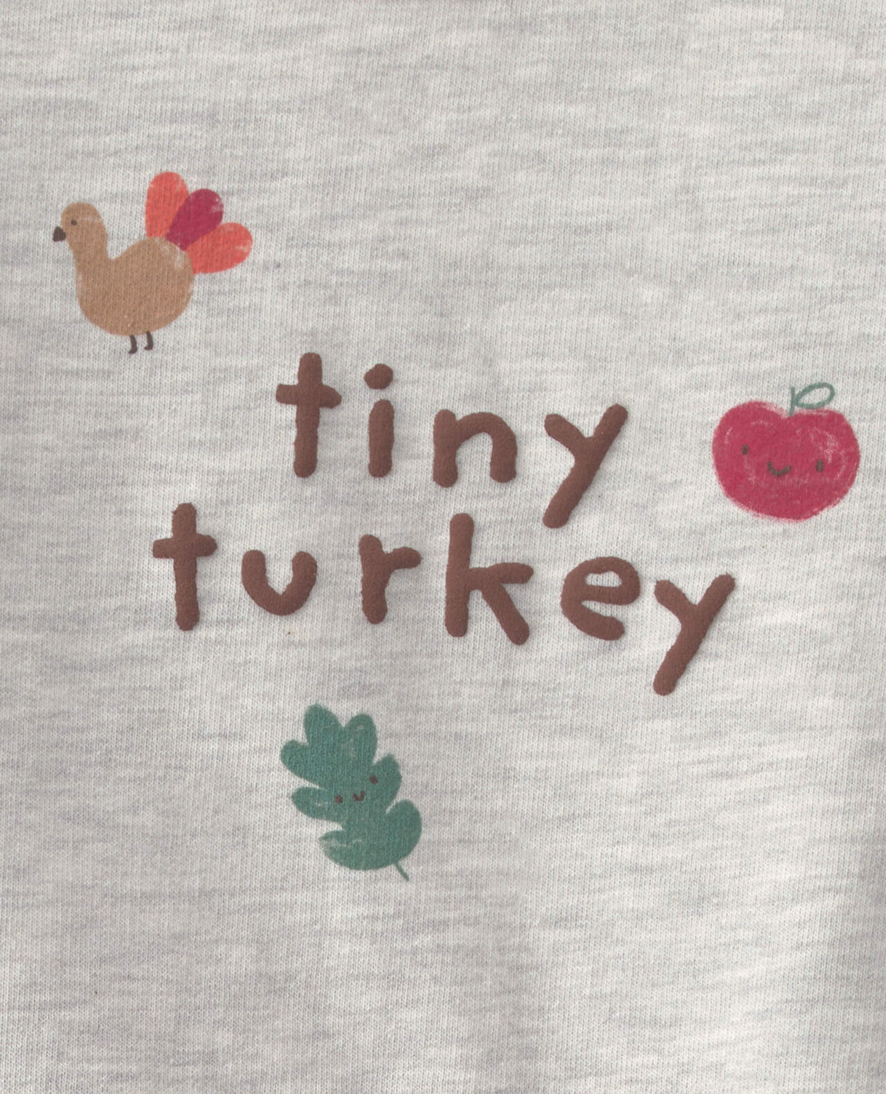 Baby 2-Piece 'Tiny Turkey' French Terry Top & Pant Set - Grey - Image 6