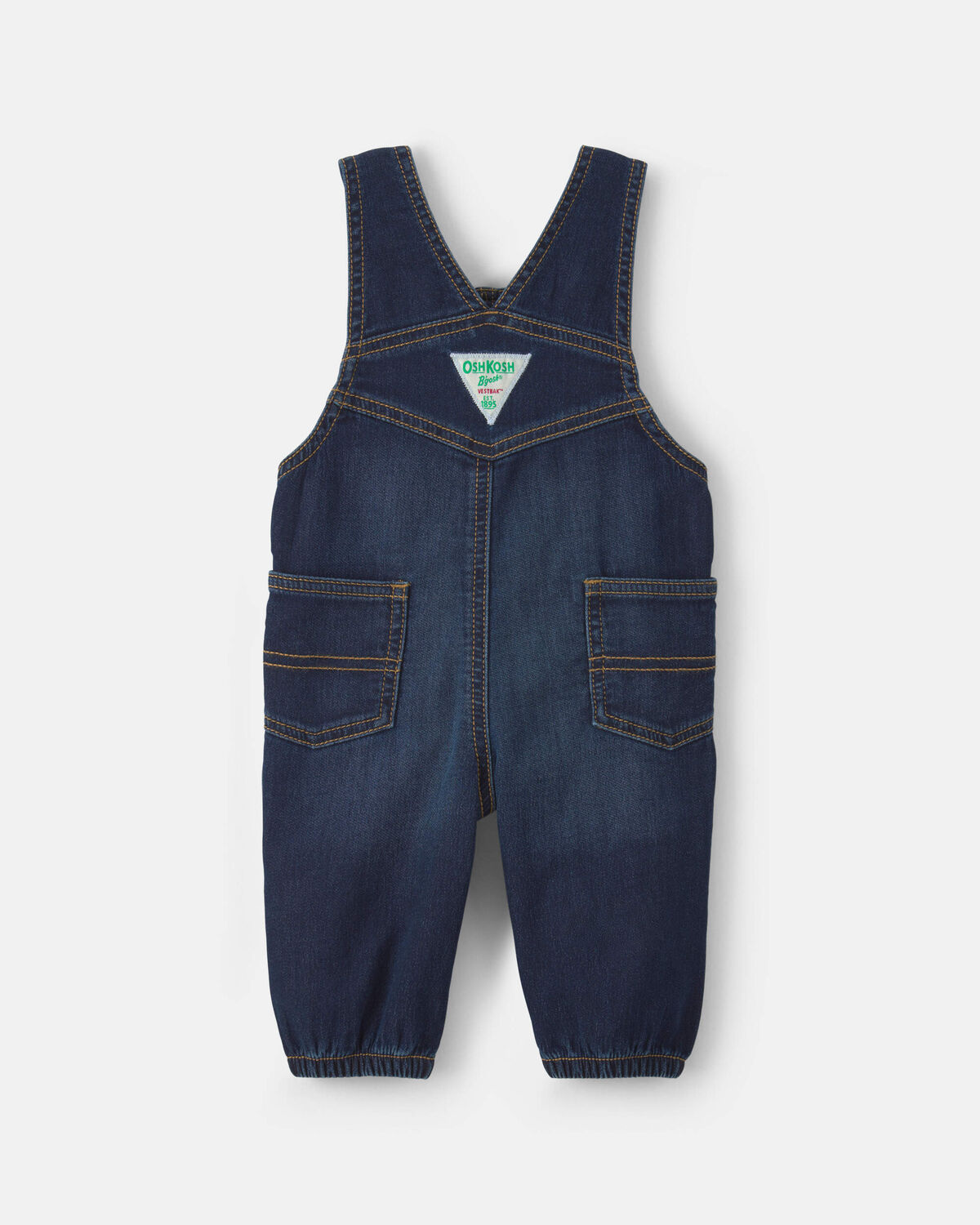 Baby Boy Denim Overalls - Dark Wash - Image 4