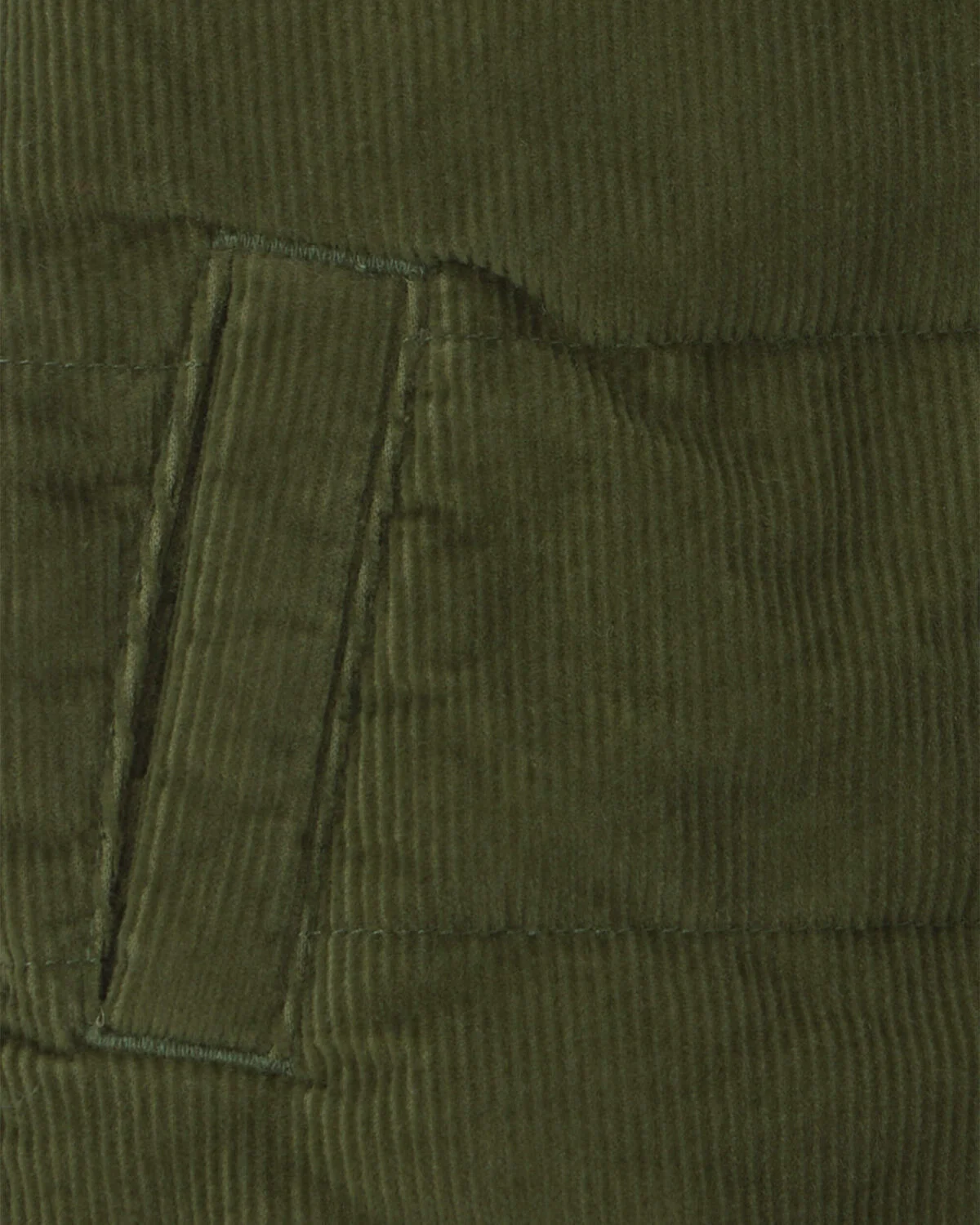 Baby Boy Color Block Corduroy Vest - Olive Green/Blue - Image 2