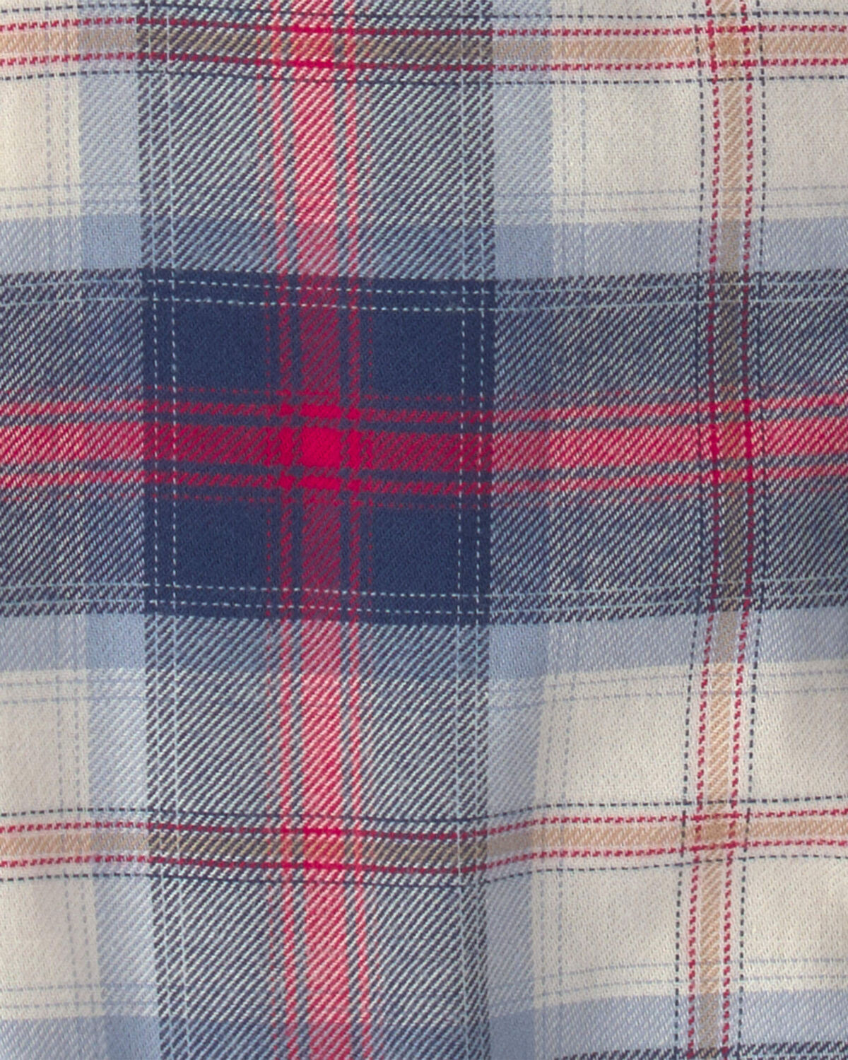 Baby Boy Plaid Long-Sleeve Bodysuit - Image 2