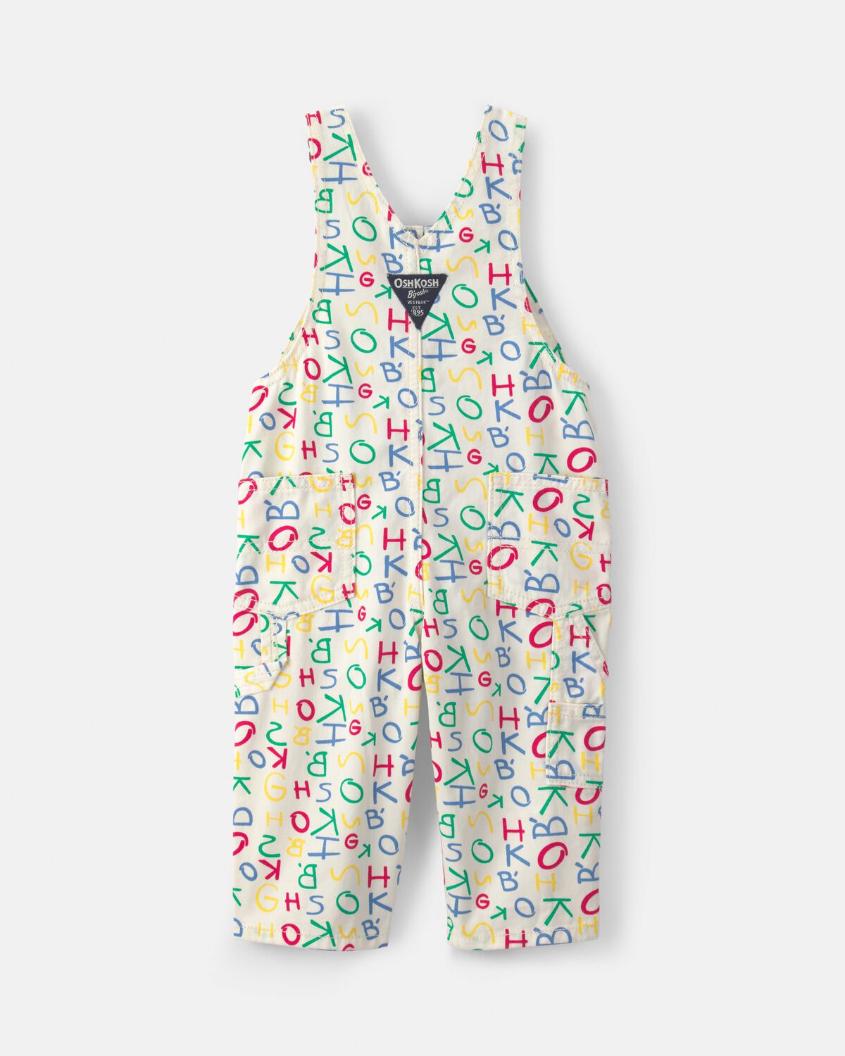 Baby Alphabet Overalls - White - Image 2