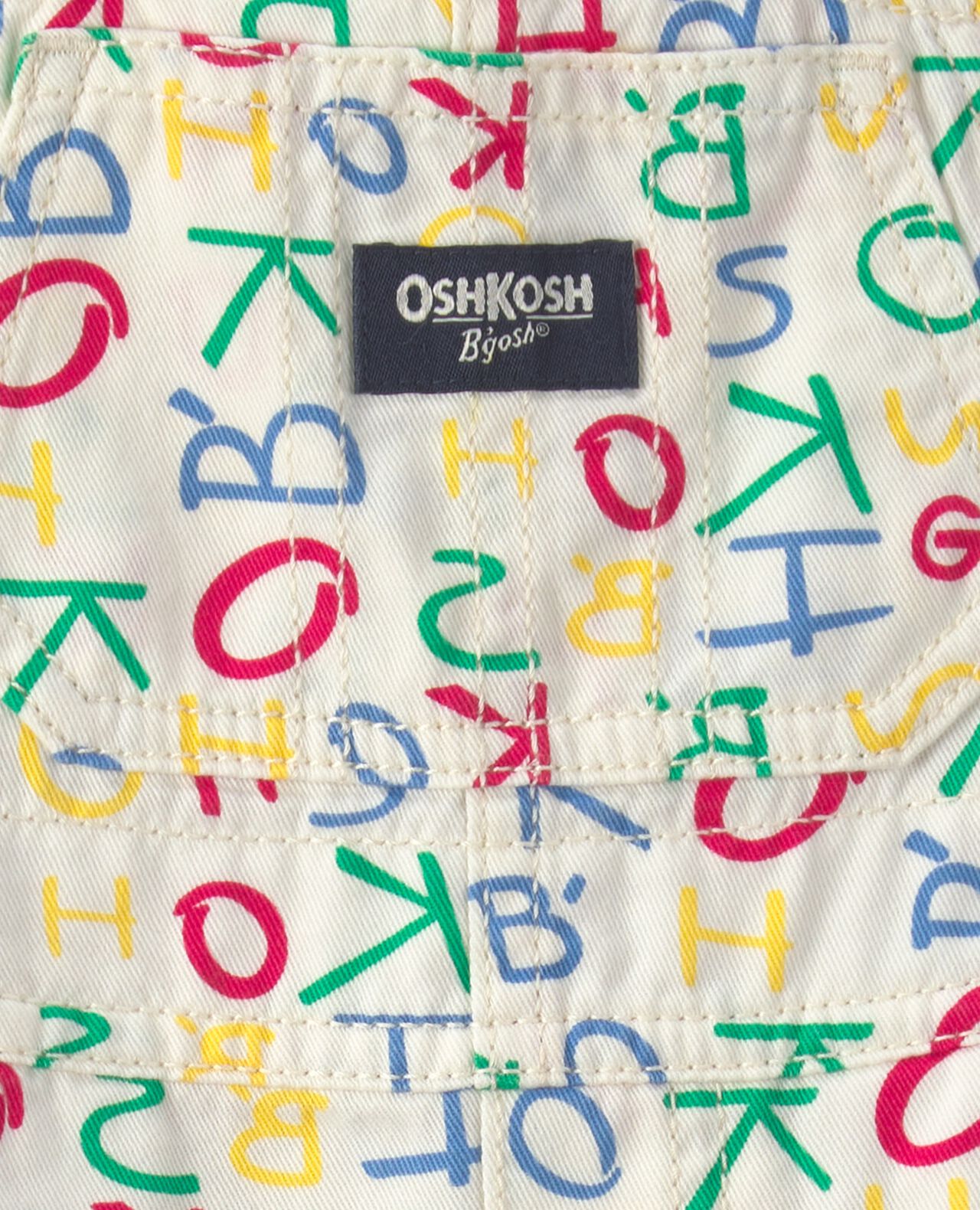 Baby Alphabet Overalls - White - Image 4