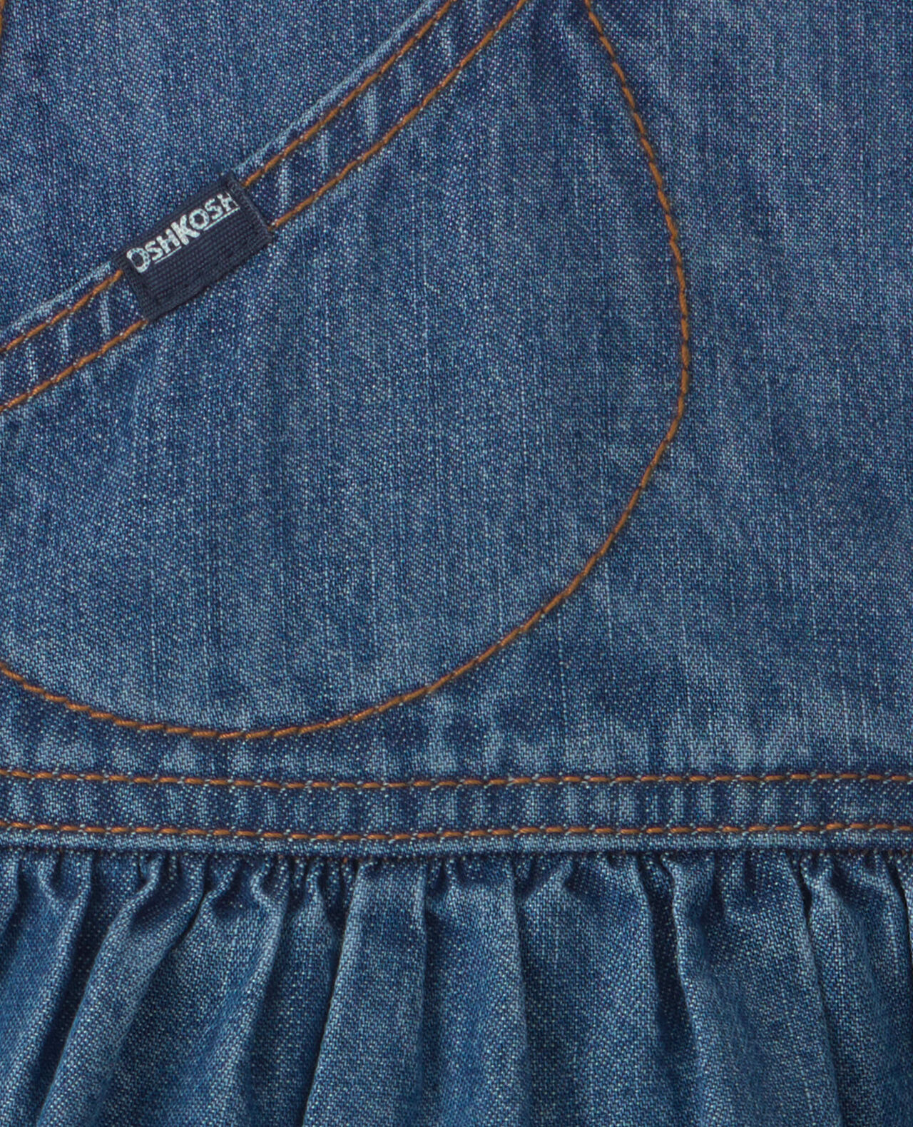 Baby Girl 2-Piece Denim Skirtall Set - Light Wash - Image 7