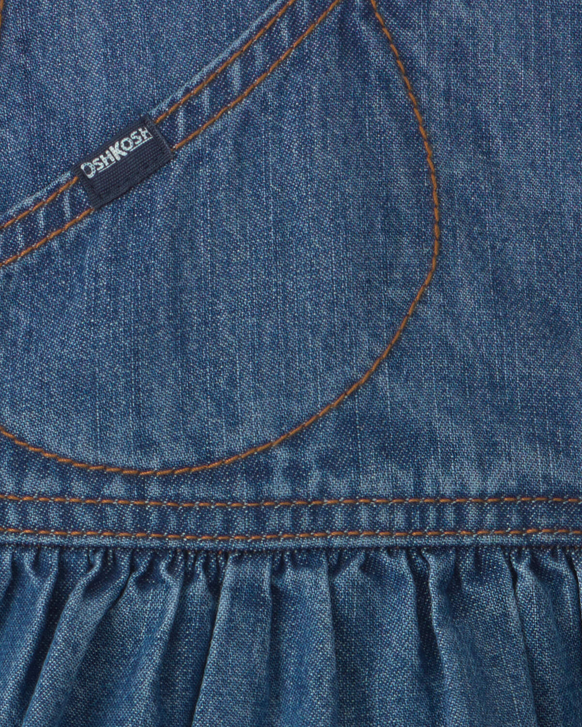 Baby Girl 2-Piece Denim Skirtall Set - Light Wash - Image 4
