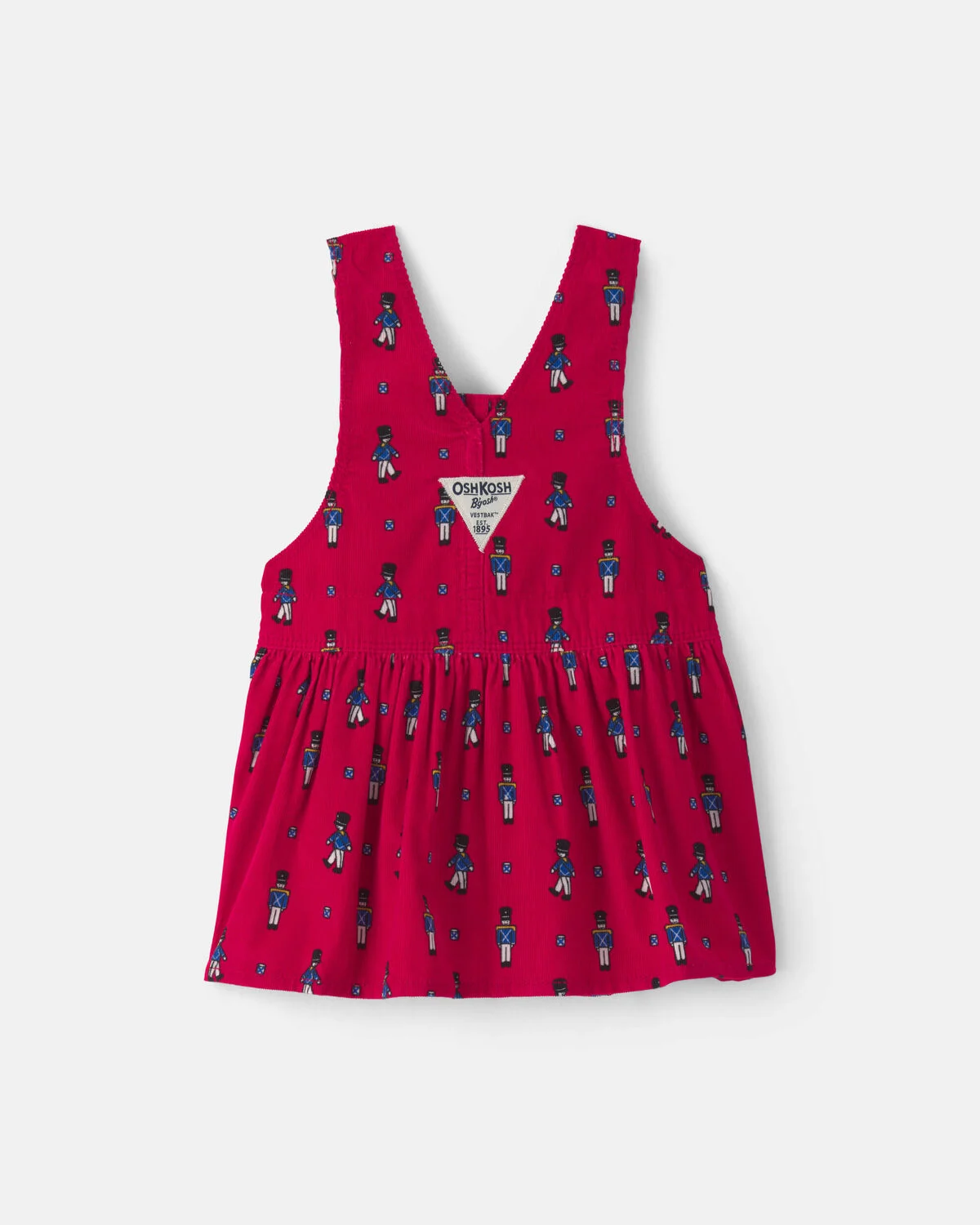 Baby Girl Nutcracker Corduroy Skirtall - Red - Image 2