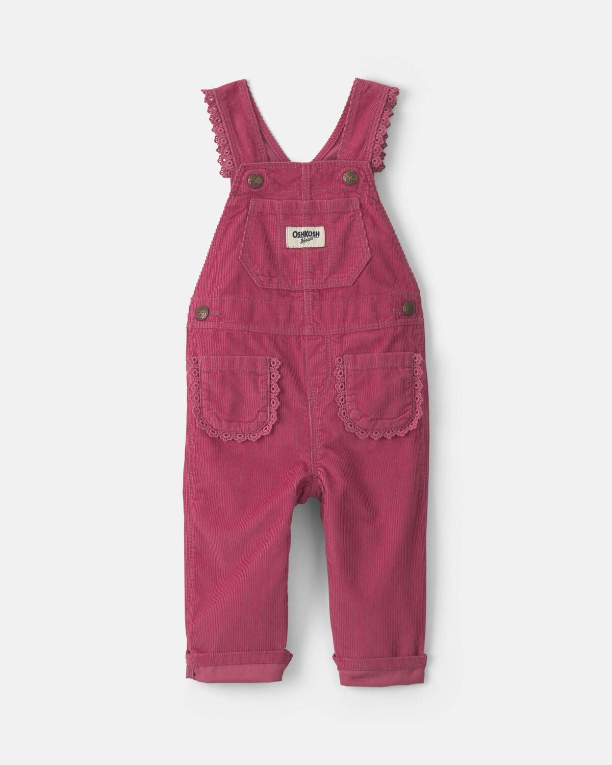 Baby Girl Corduroy Overalls - Purple