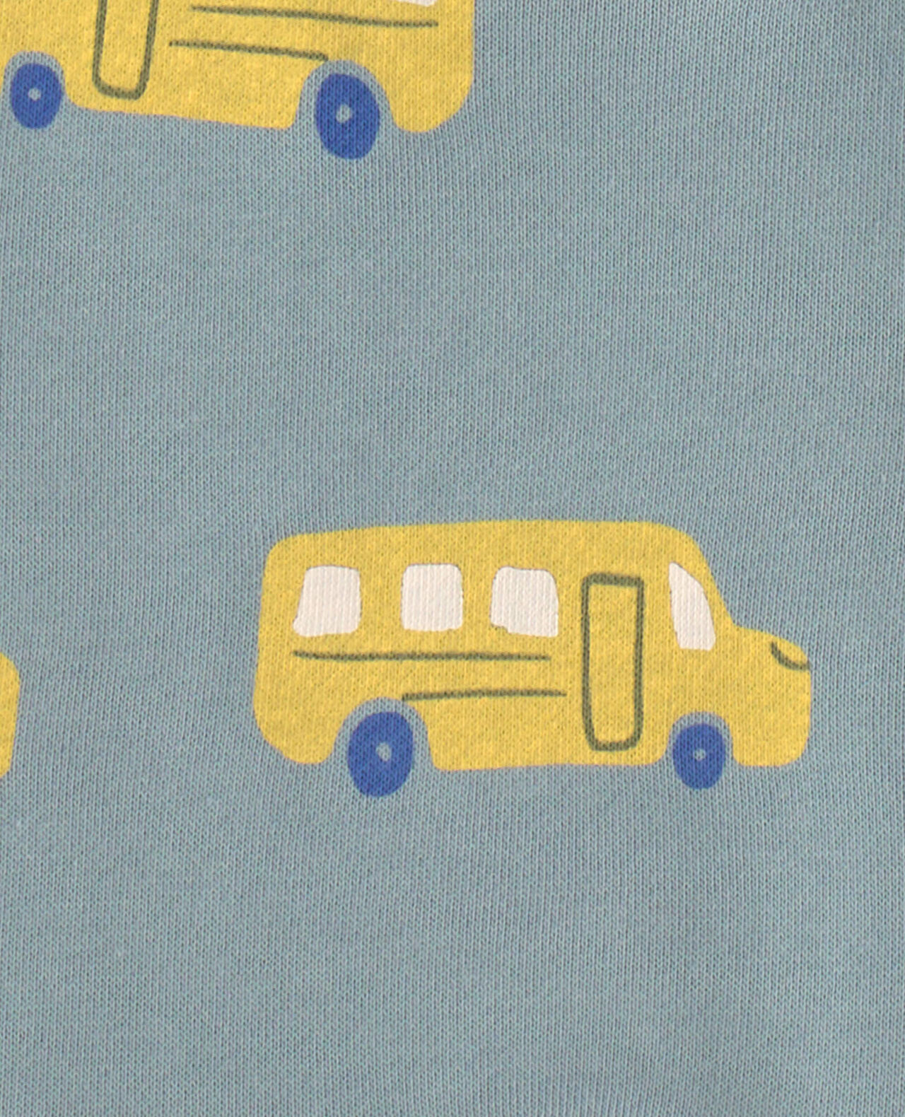 Baby Boy 2-Piece School Bus Sweatshirt & Pant Set - Blue/Yellow - Image 4