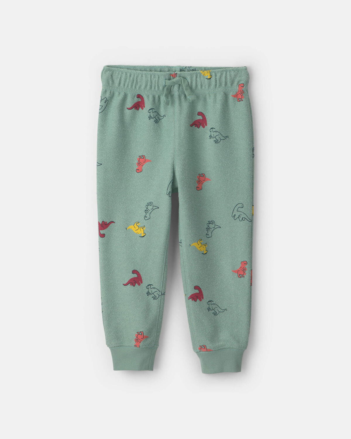 Baby Boy 2-Piece Dinosaur French Terry Sweatshirt & Pant Set - Green - Image 2