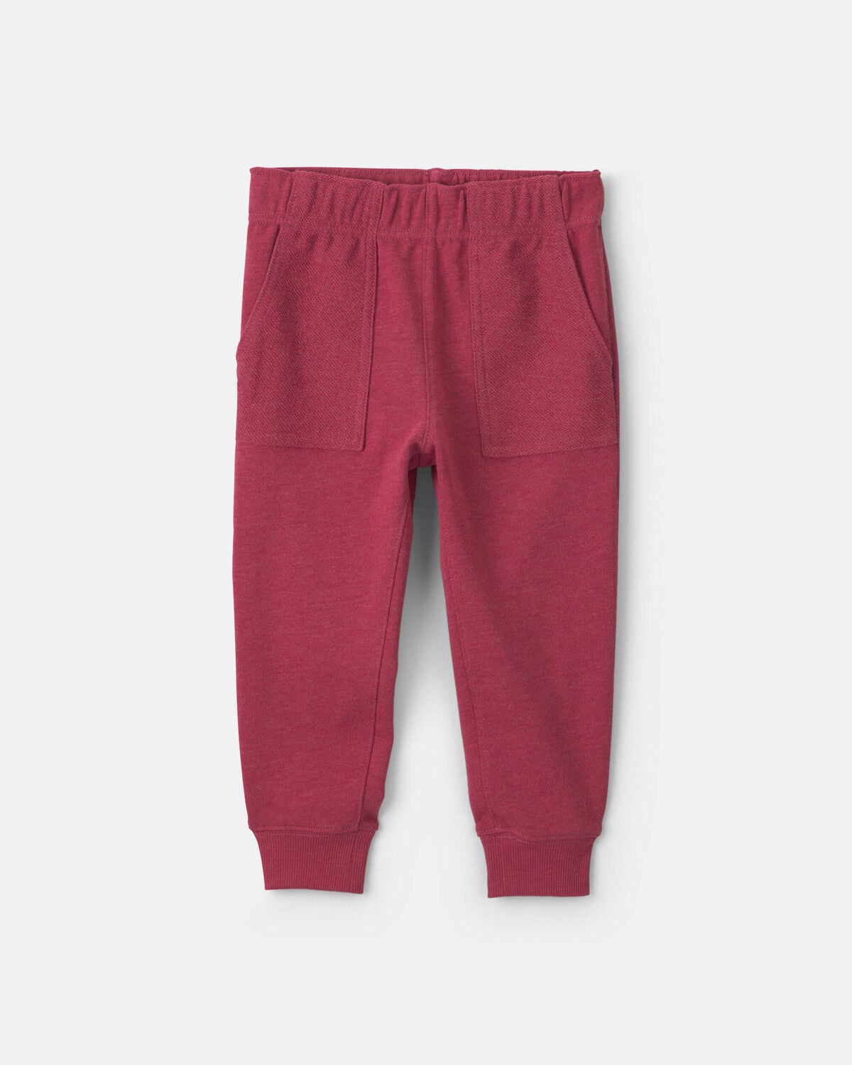 Baby Boy 2-Piece Construction French Terry Sweatshirt & Pant Set - Burgundy - Image 2