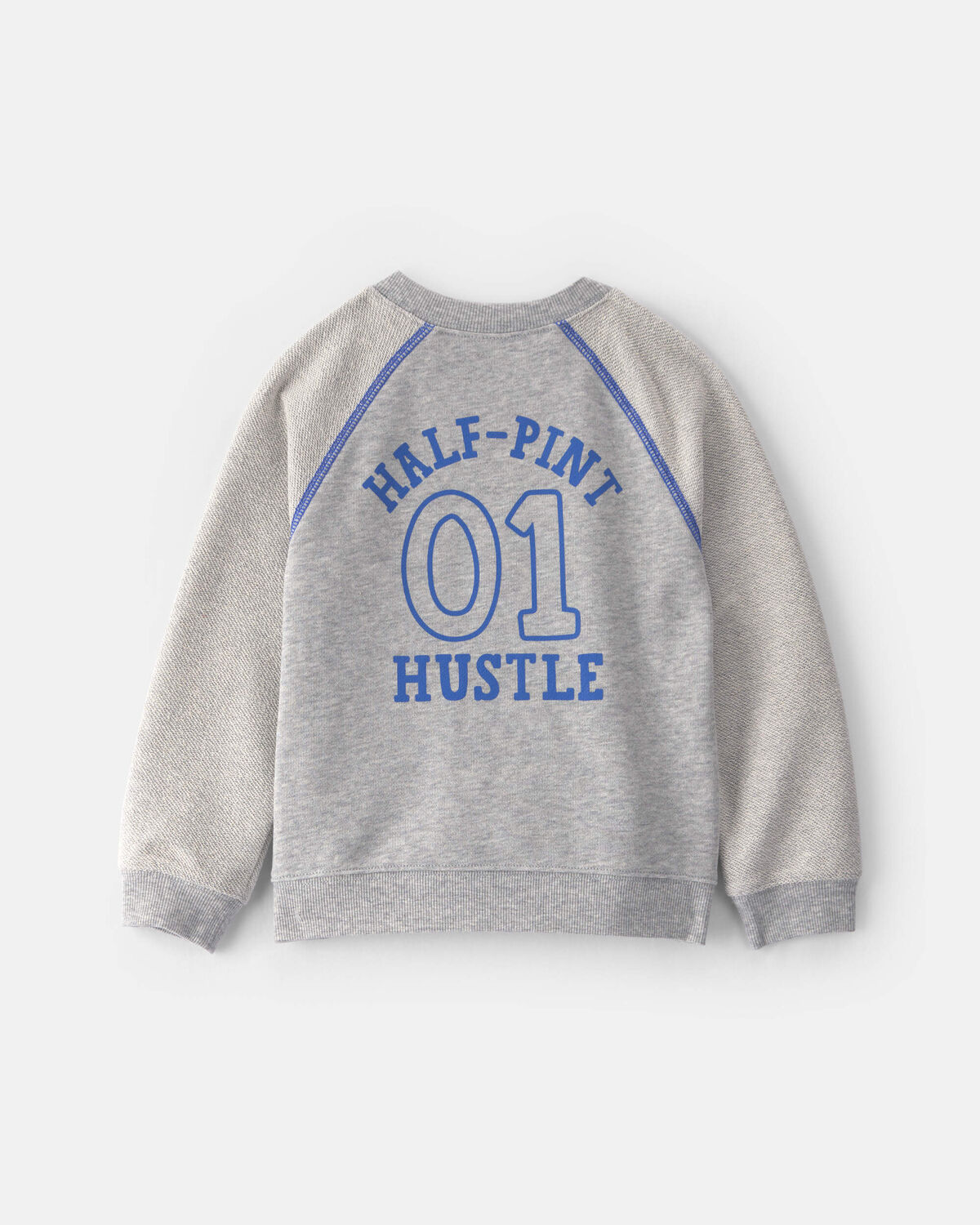 Baby Boy 2-Piece 'Team Player' French Terry Sweatshirt & Pant Set - Grey - Image 2
