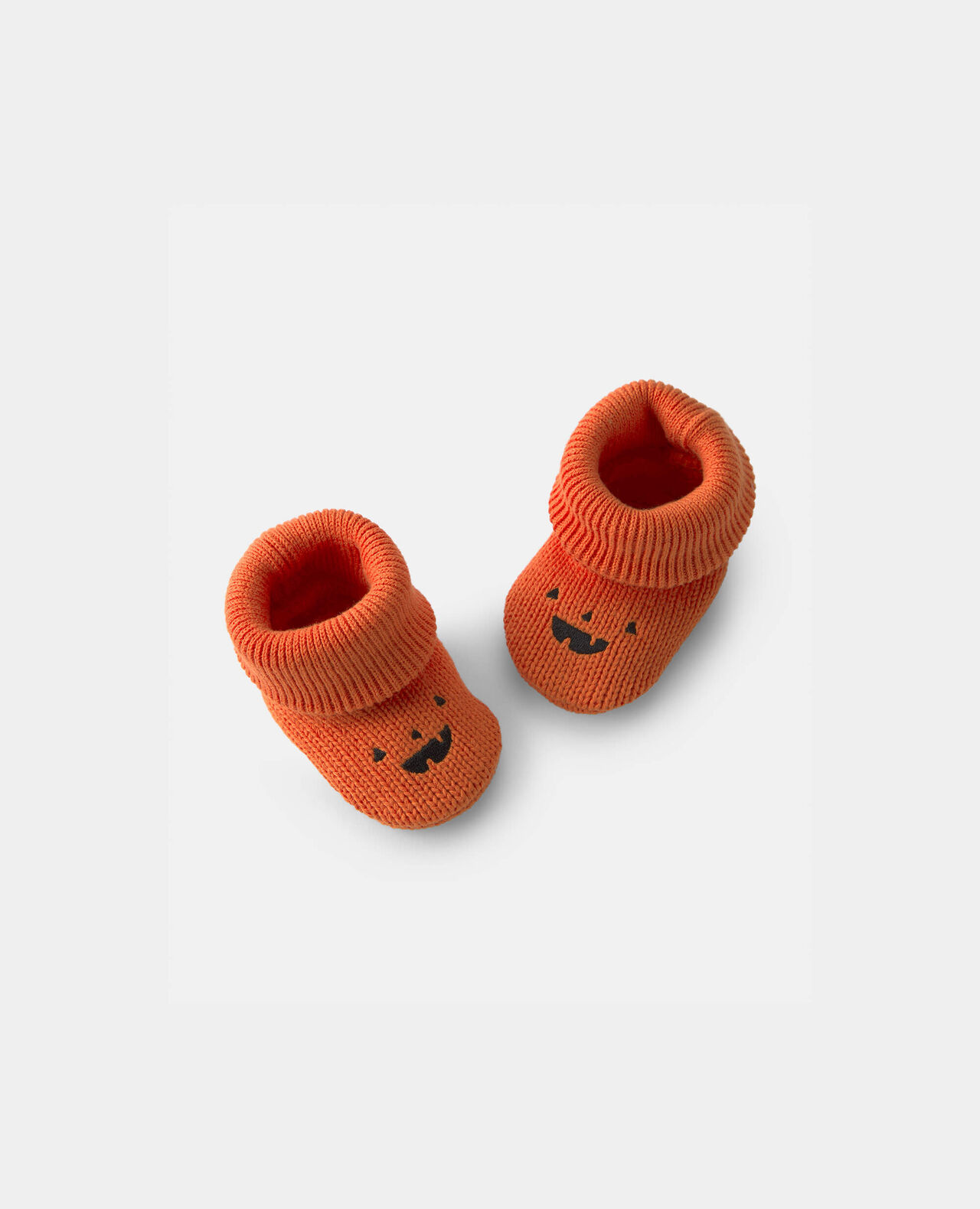 Baby Halloween Pumpkin Booties - Orange - Image 2
