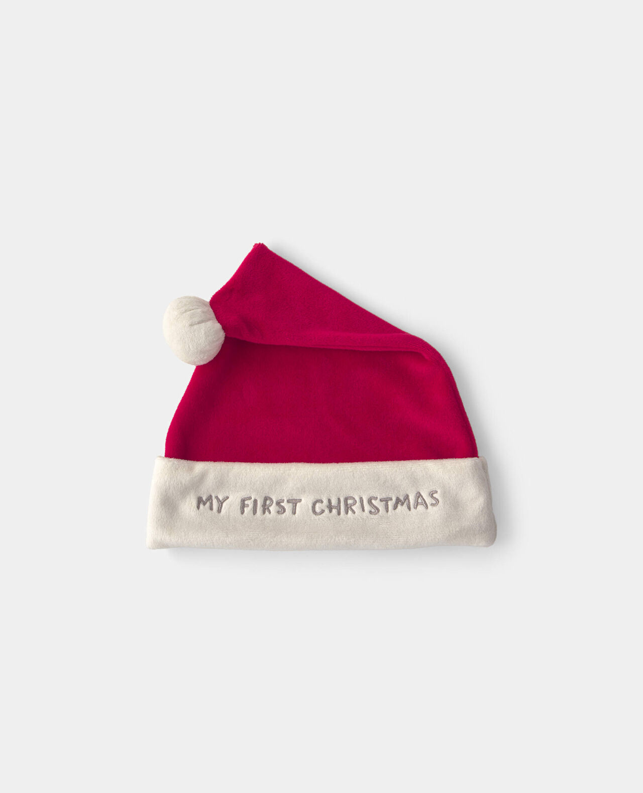 Baby 'My First Christmas' Santa Hat - Red - Image 3
